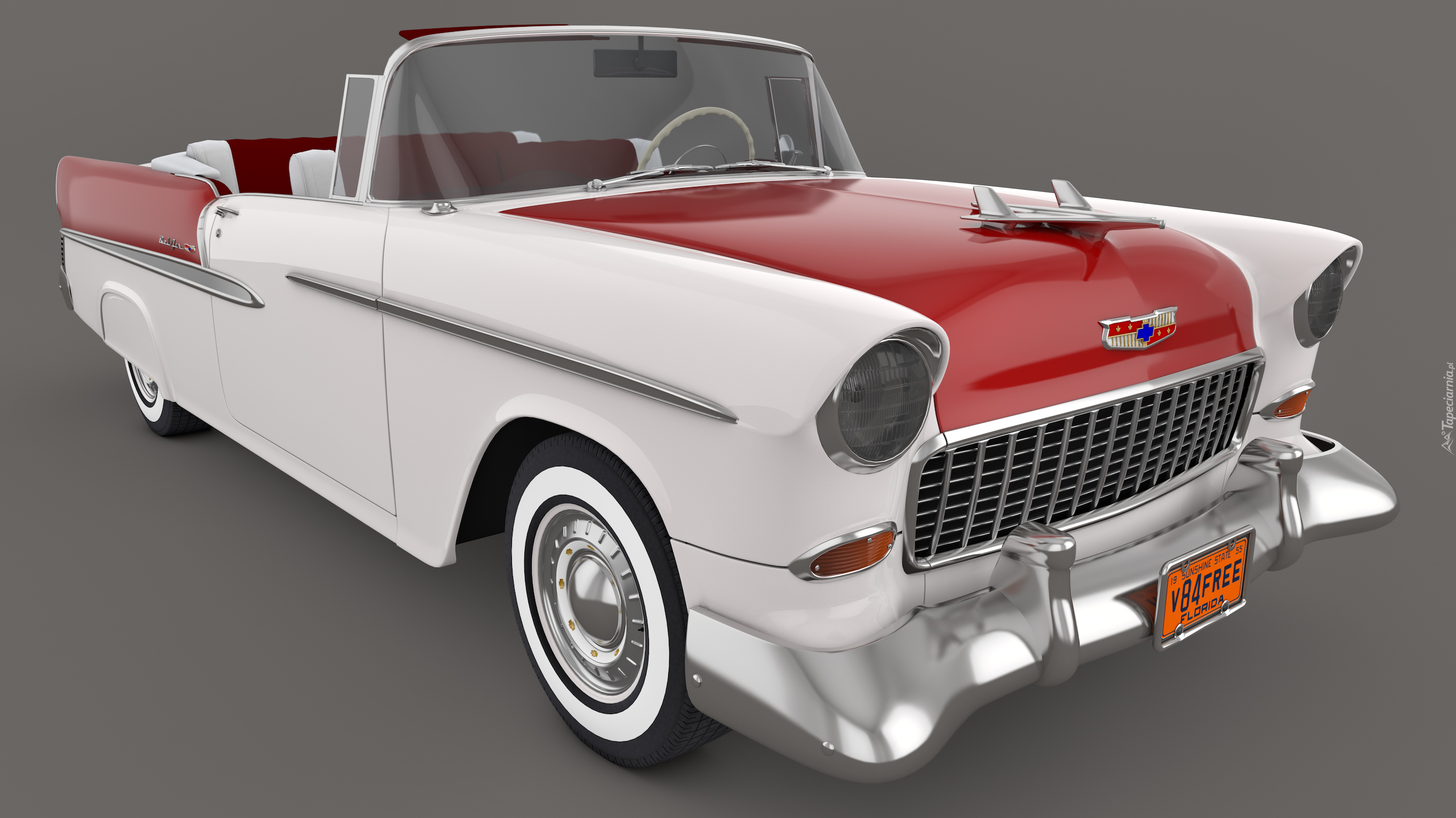 Zabytkowy, Chevrolet Bel Air Convertible, 1955