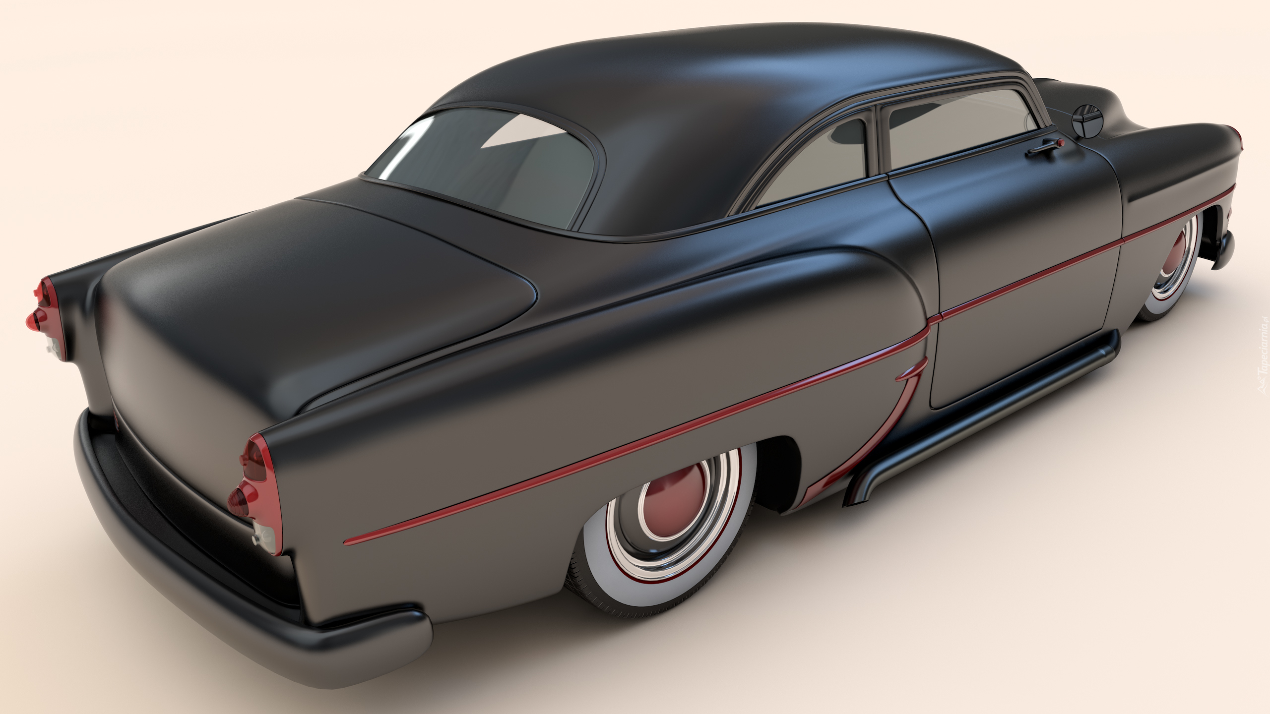 1953 Chevy Club Coupe. 3d машина. Chevrolet 1953 Papercraft. 22085-03 Автомобиль.