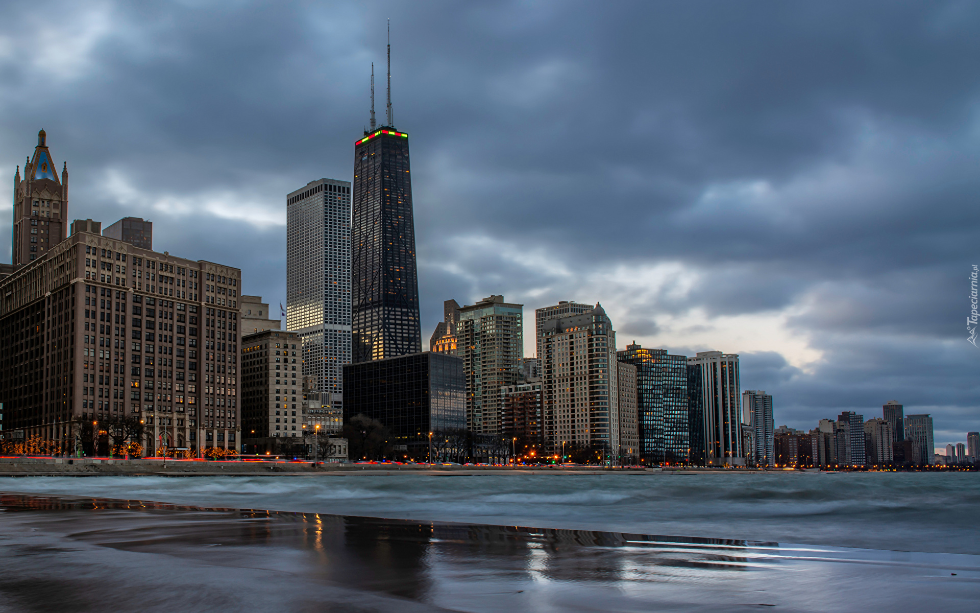 Stany Zjednoczone, Chicago, Wieżowce, Chmury