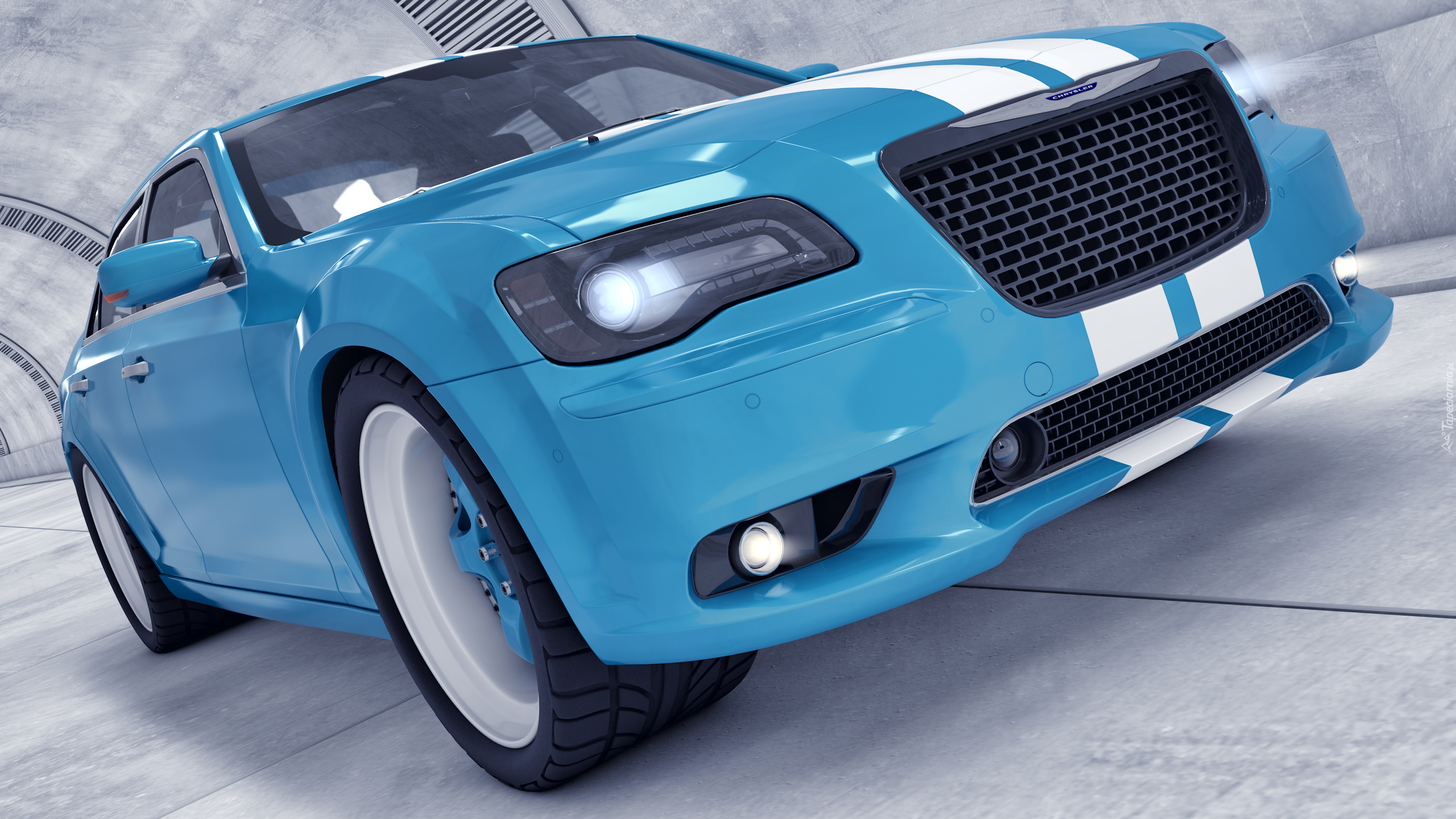 Niebieski, Chrysler 300 SRT8