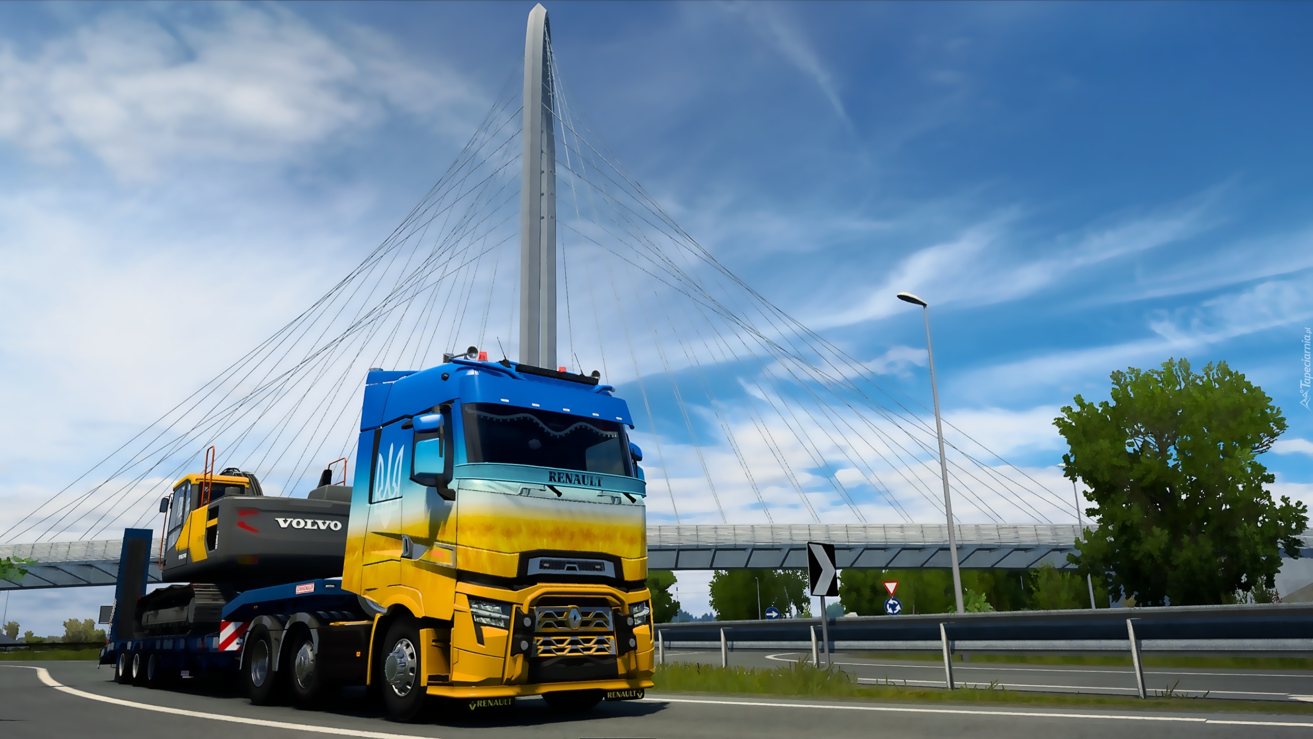 Gra, Euro Truck Simulator 2, Renault ETS2, Ciężarówka