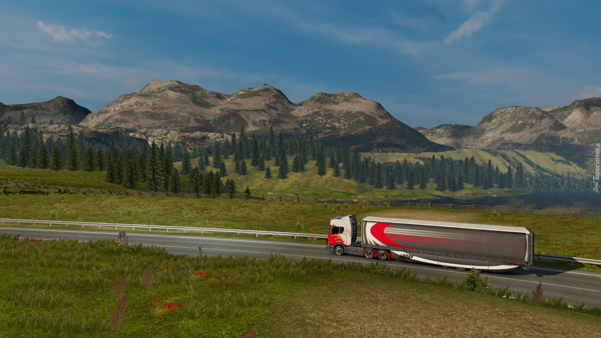 Gra, Euro Truck Simulator 2, ETS 2, Ciężarówka, Scania