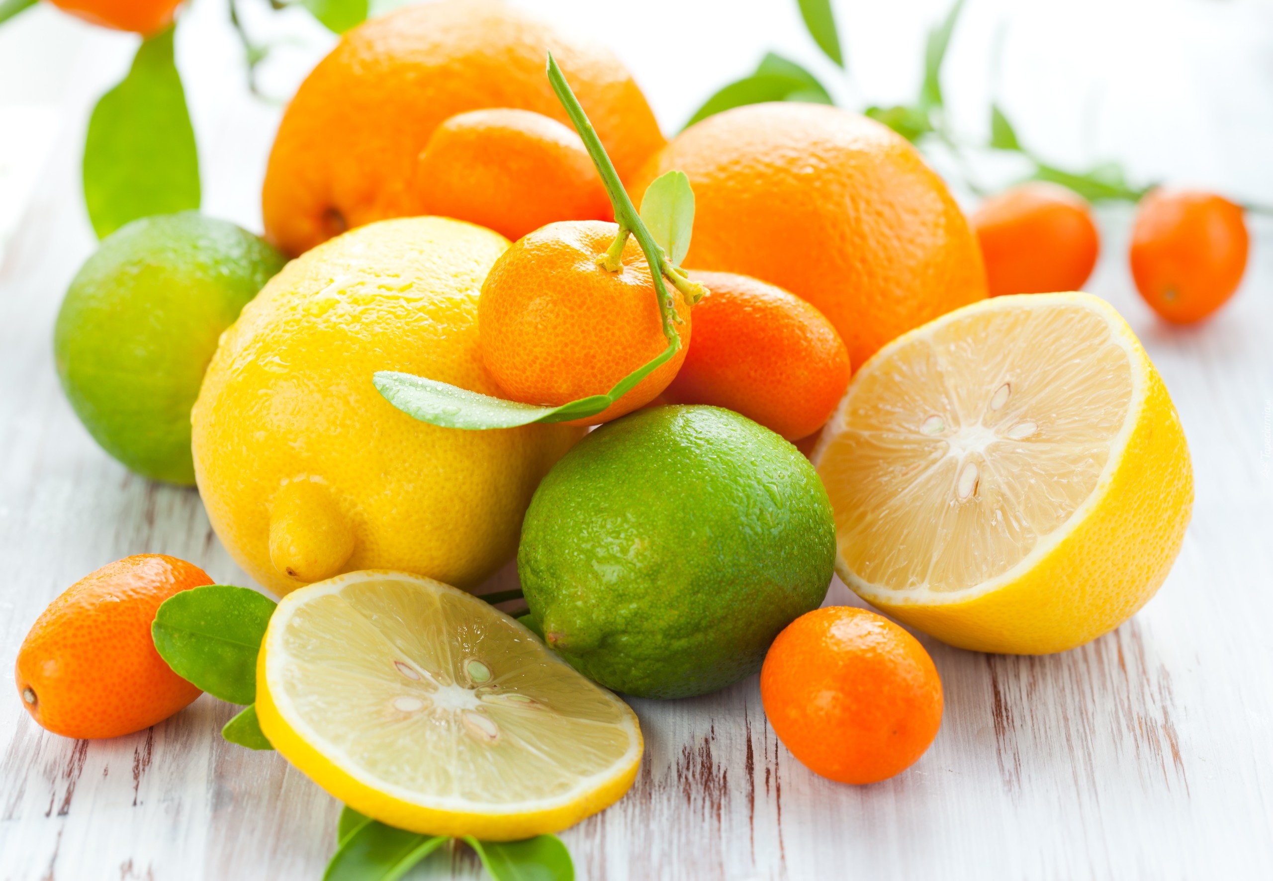 Owoce, Cytrusy, Cytryny, Limonki, Kumkwaty, Mandarynka, Pomarańcze