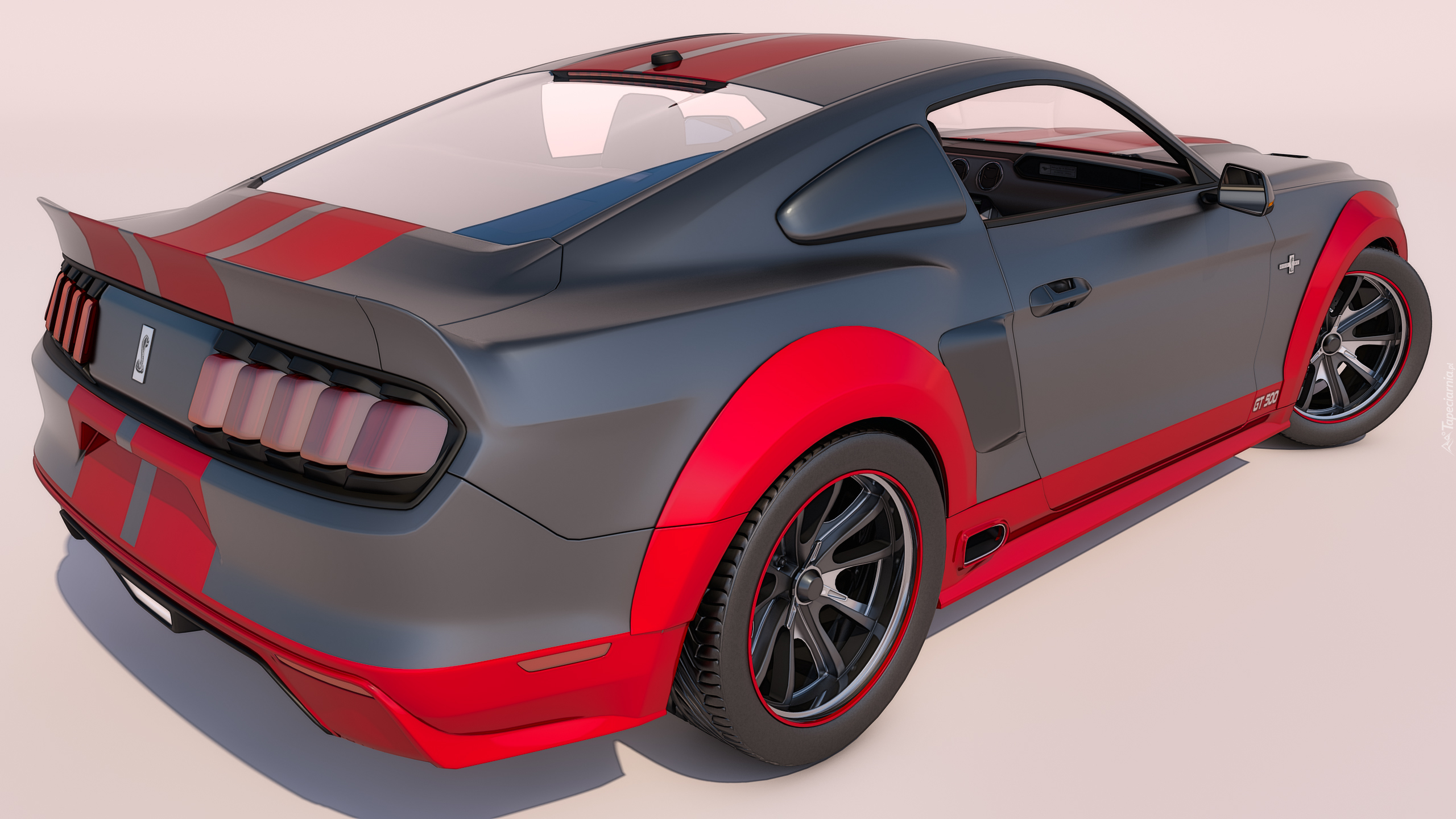 Czarno-czerwony, Ford Mustang GT 500