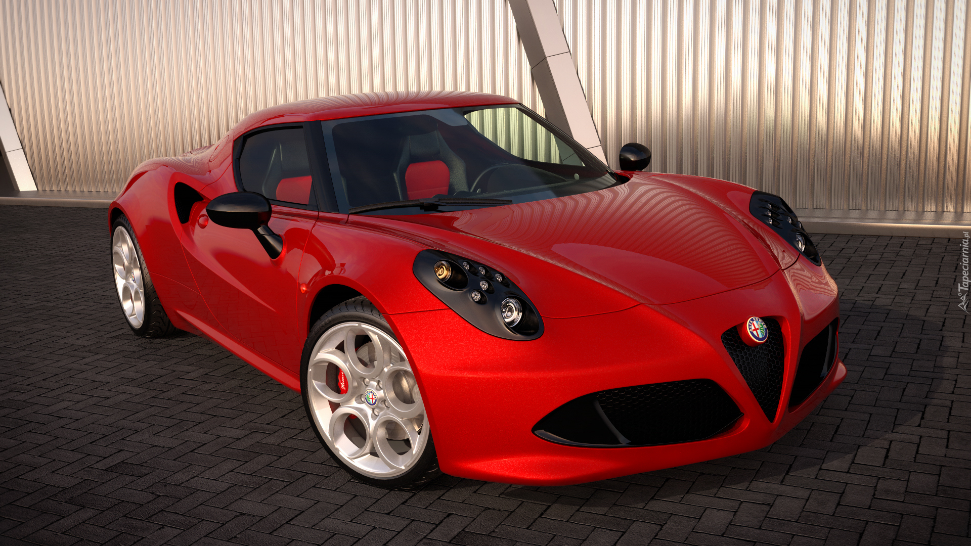 Czerwona, Alfa Romeo 4C, Przód