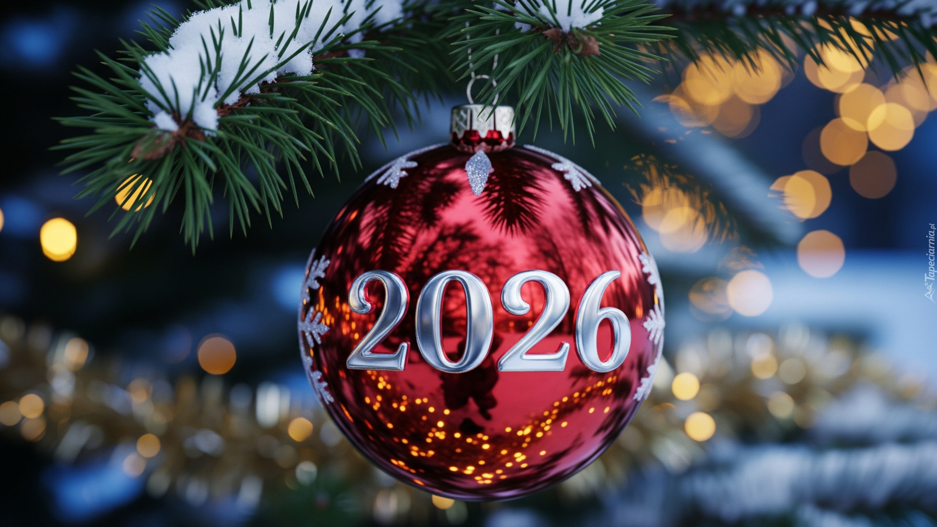 Boże Narodzenie, Bombka, Data, 2026, Gałązka