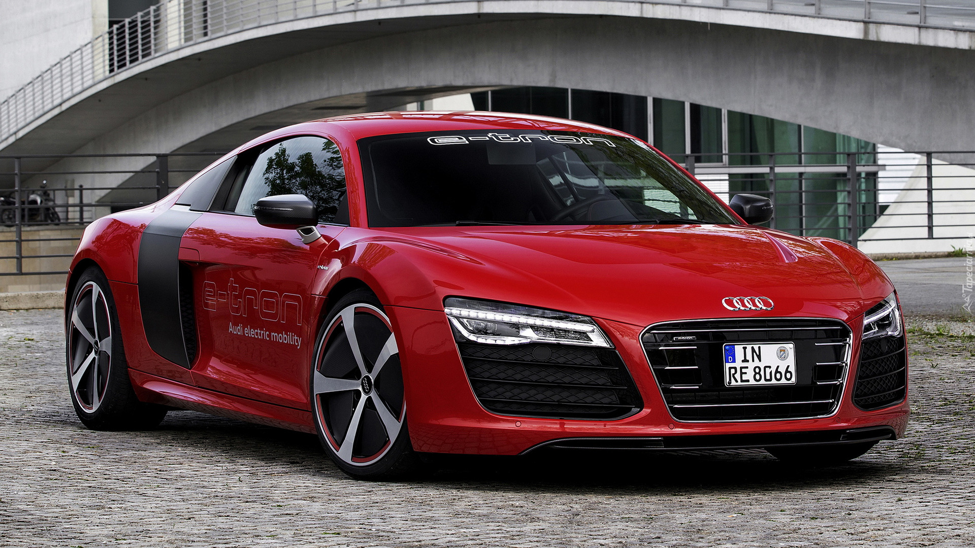 Czerwone, Audi R8, Coupe