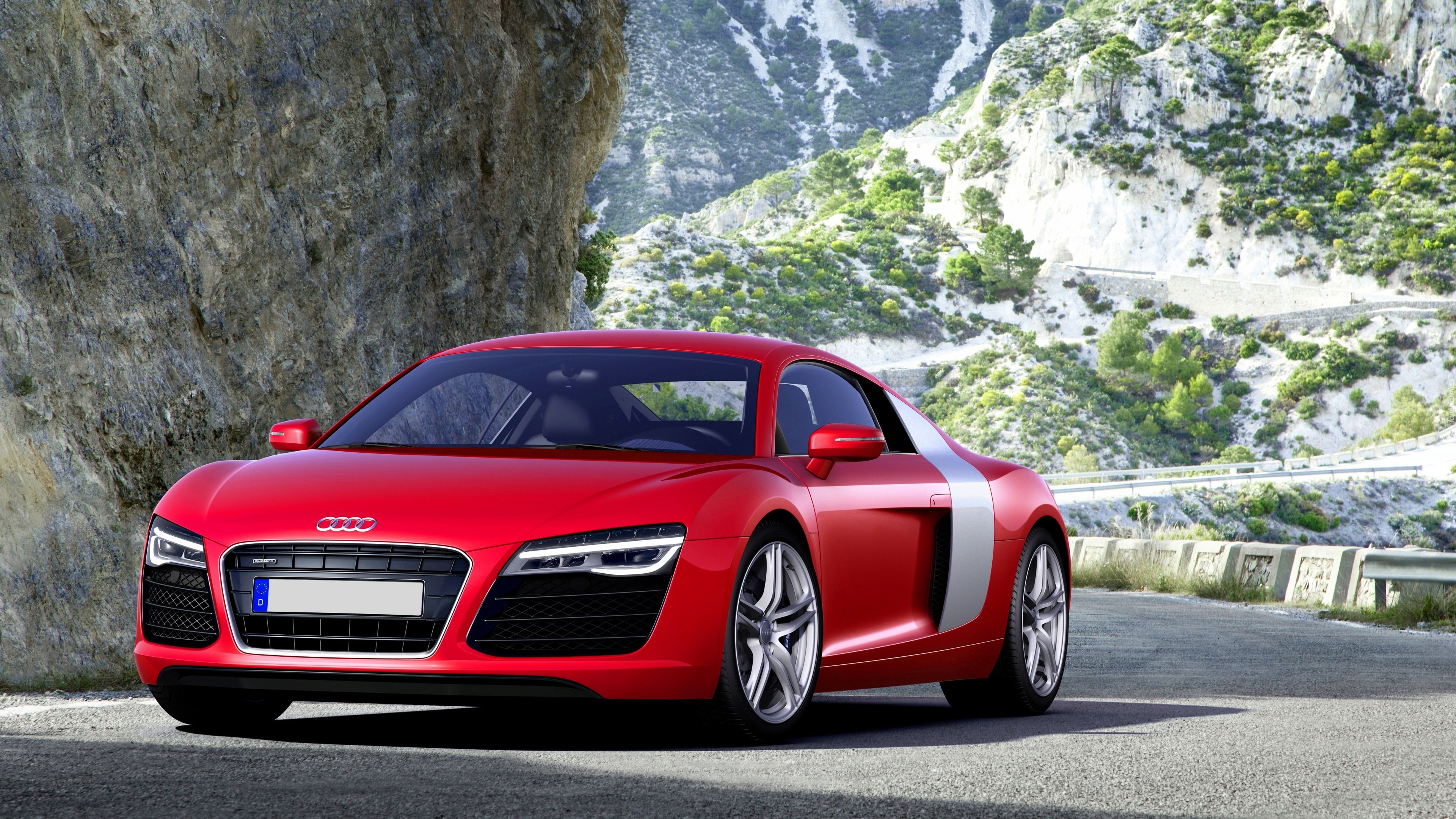 Czerwone, Audi R8, 2013