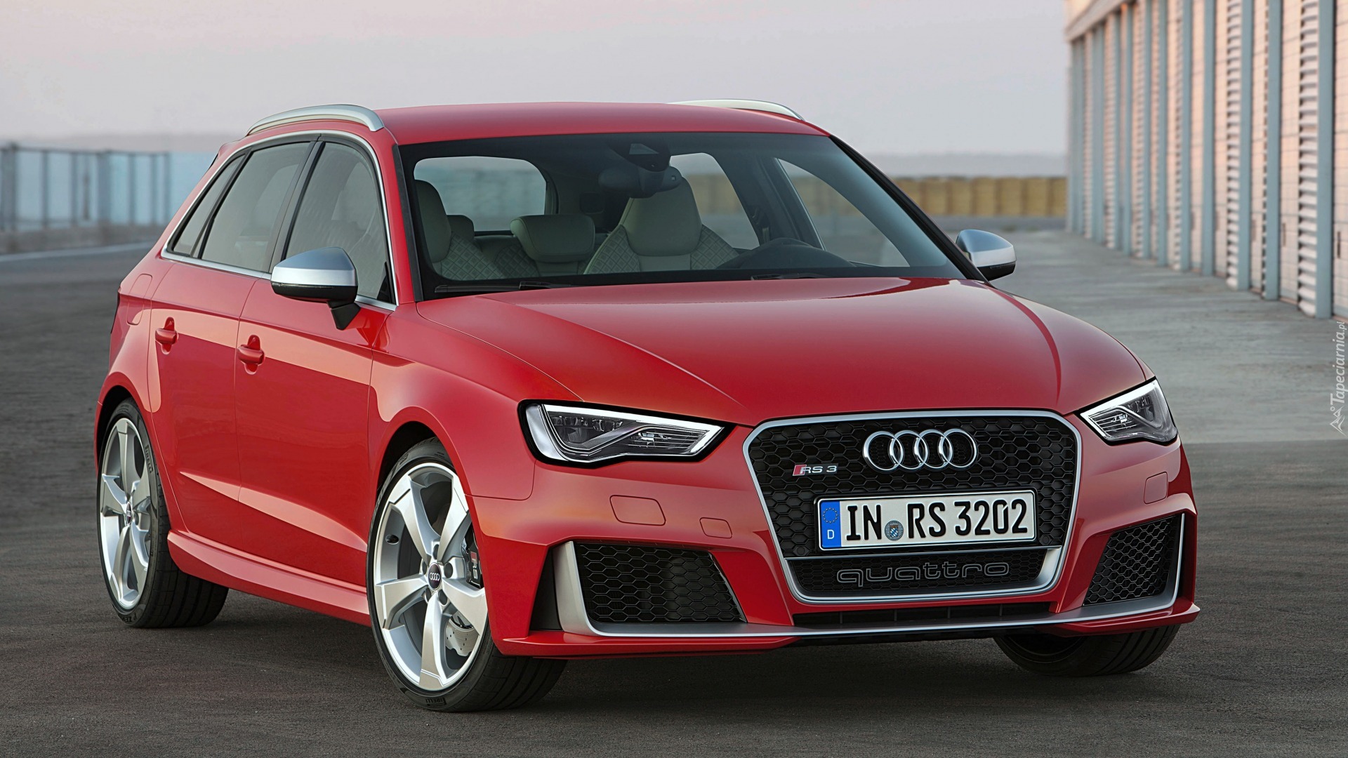 Czerwone, Audi RS3 Sportback, 2015