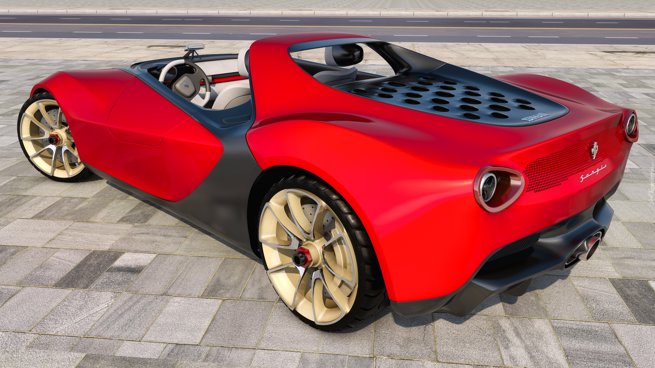Czerwone, Ferrari Pininfarina Sergio Concept, 2013