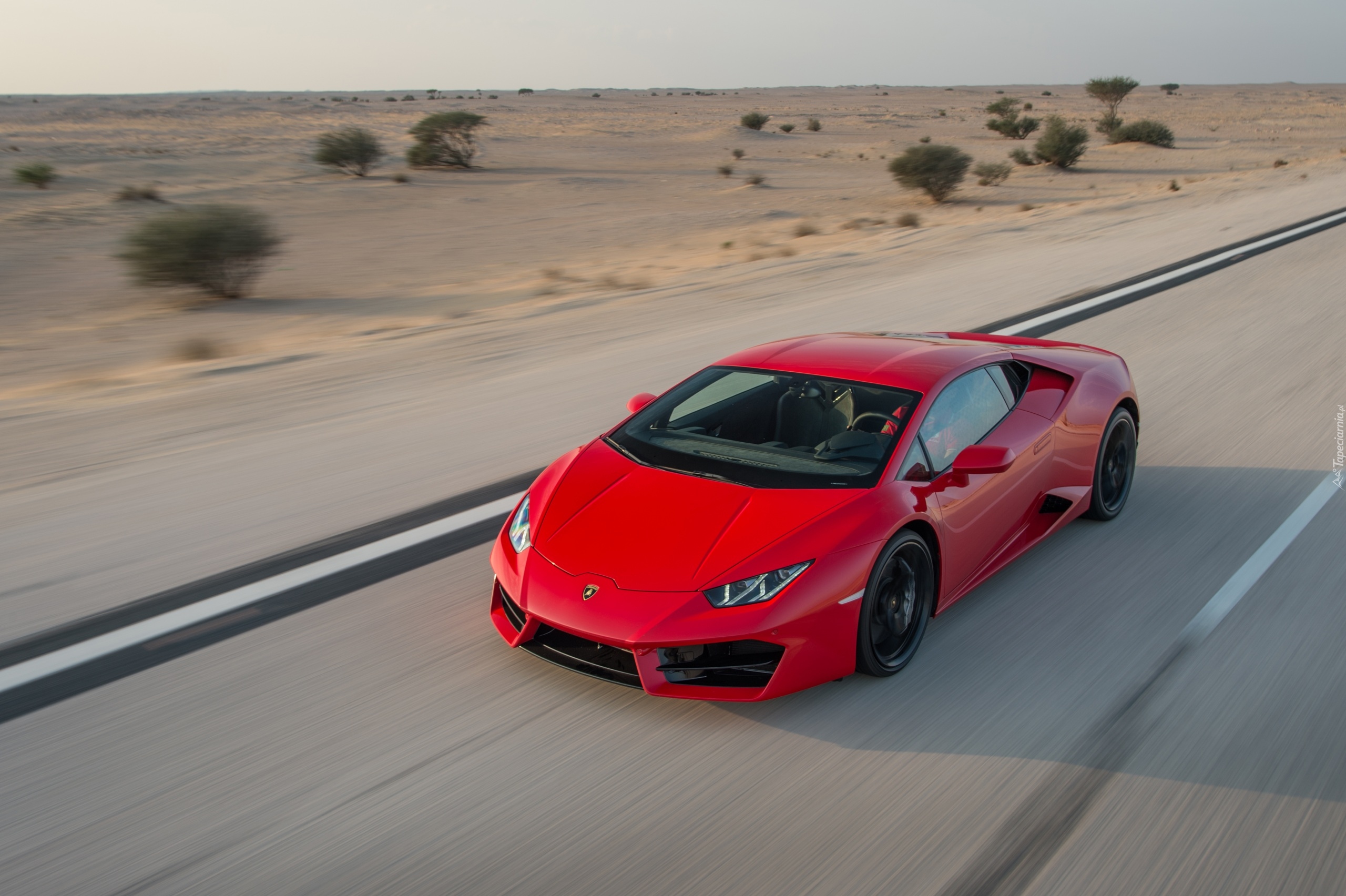 Czerwone, Lamborghini Huracan LP 580-2, 2016