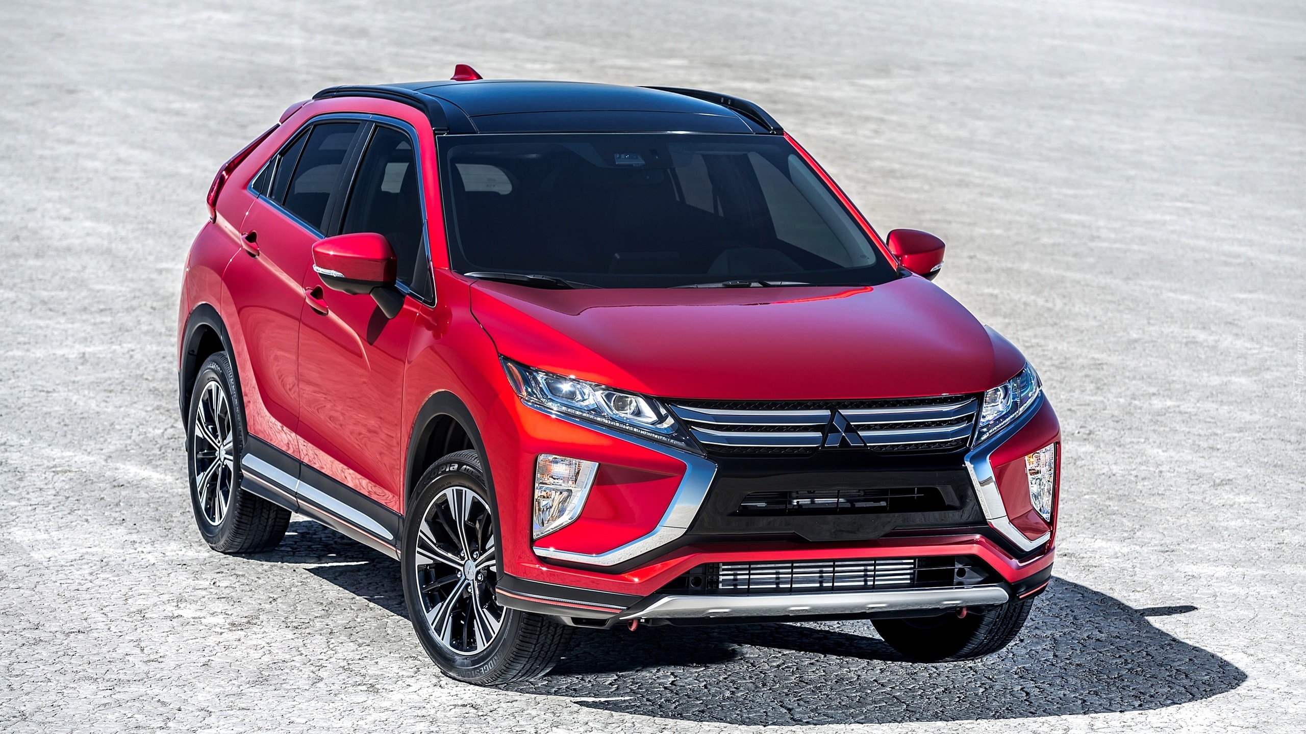 Czerwone, Mitsubishi Eclipse Cross, SUV, 2018