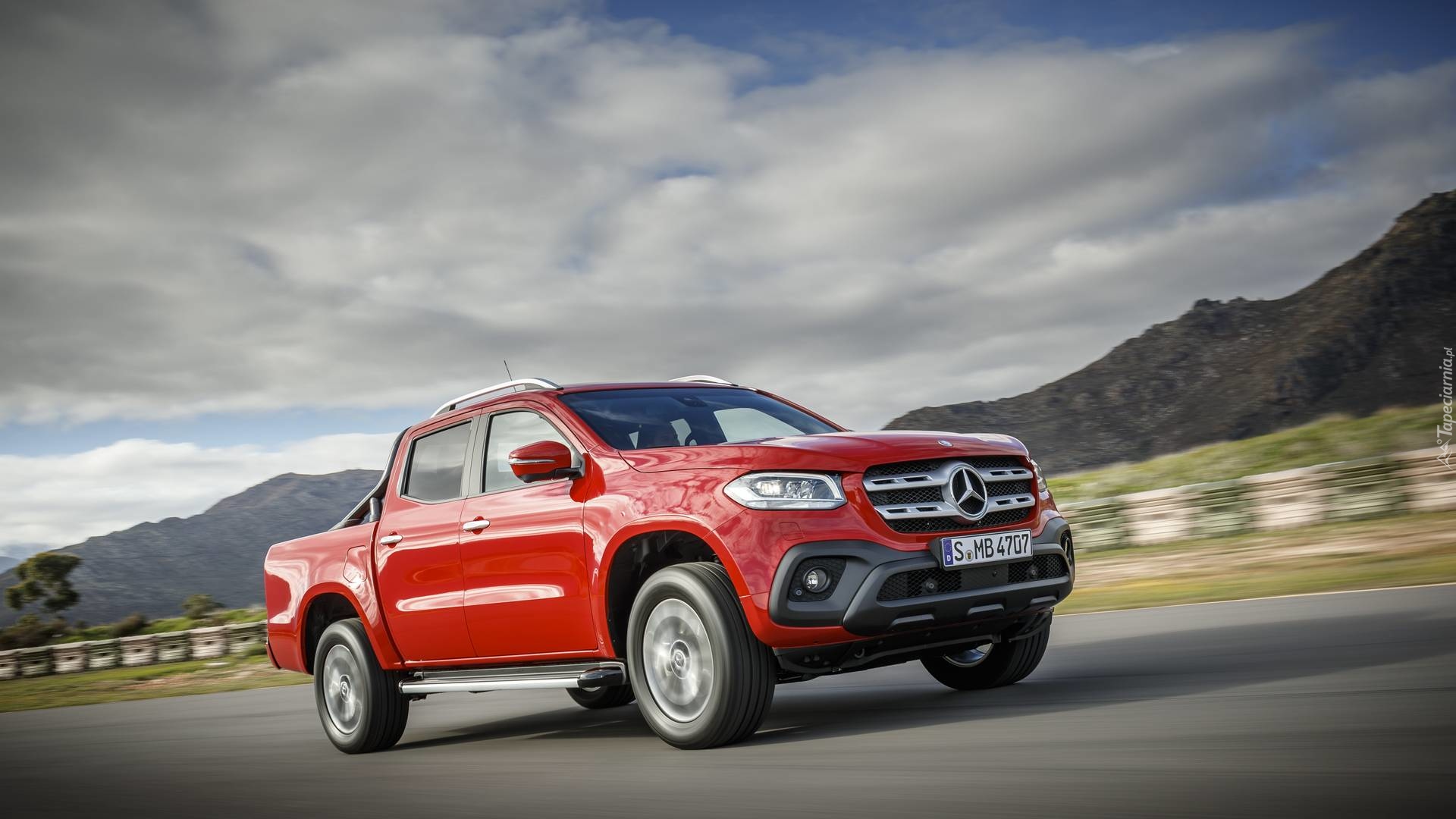 Czerwony, Mercedes-Benz X-Class Pick Up, 2017