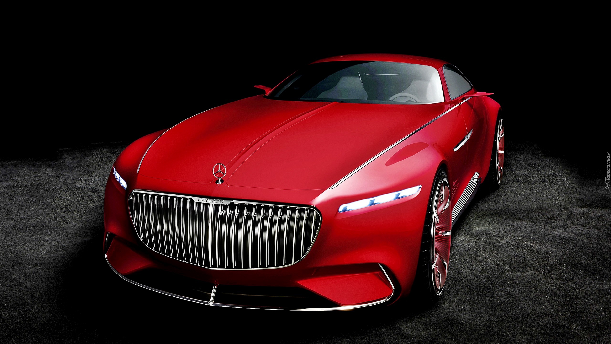 Czerwony, Mercedes Maybach 6, Przód