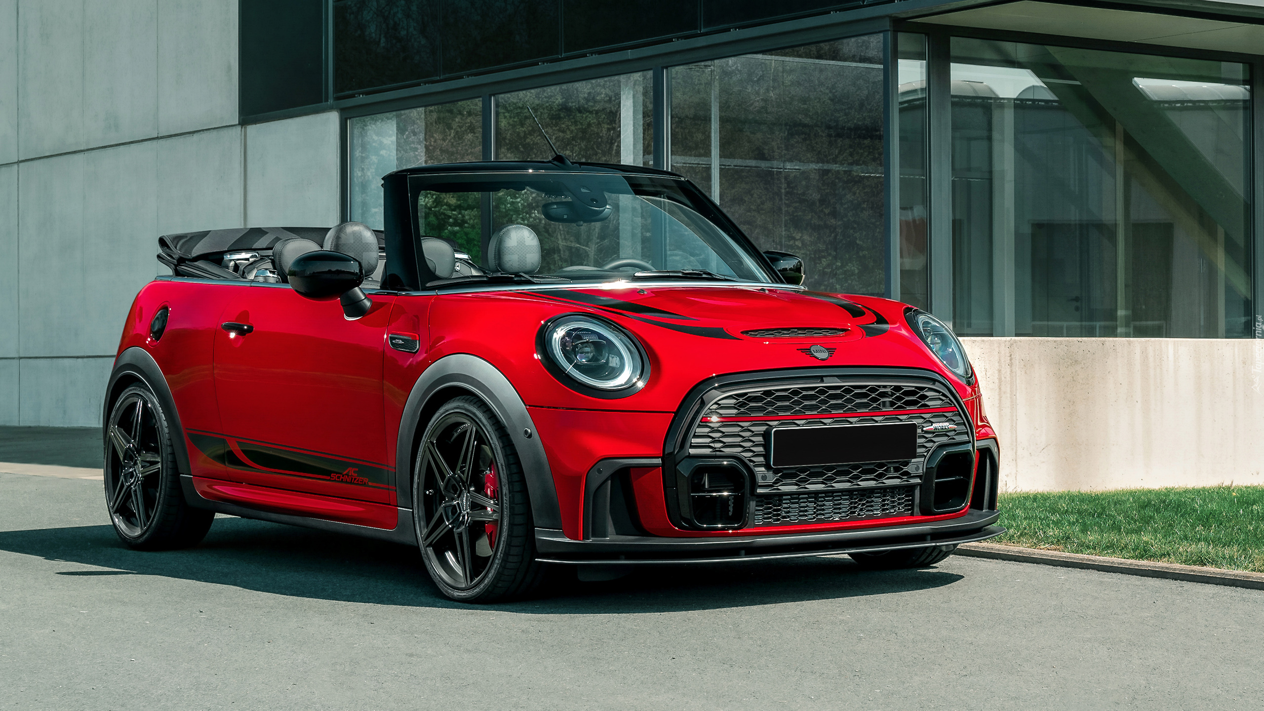 Czerwony, Mini John Cooper Works, AC Schnitzer, Cabrio