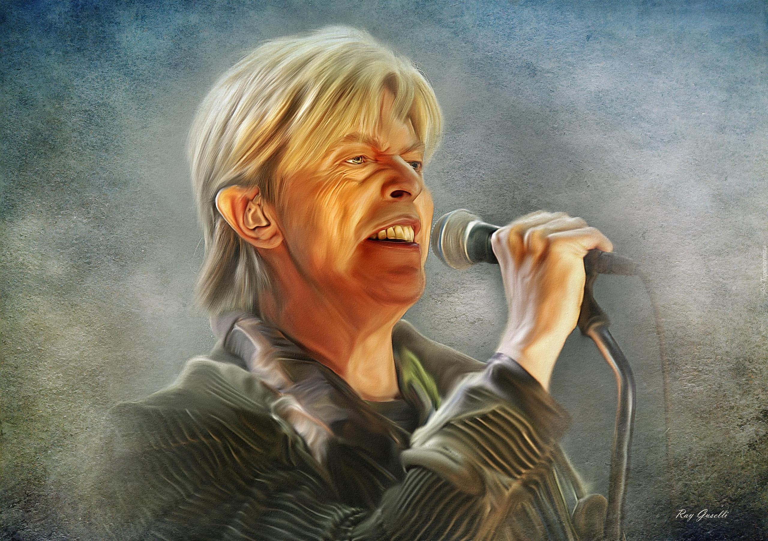 Muzyka, Mężczyzna, Piosenkarz, David Bowie, Grafika