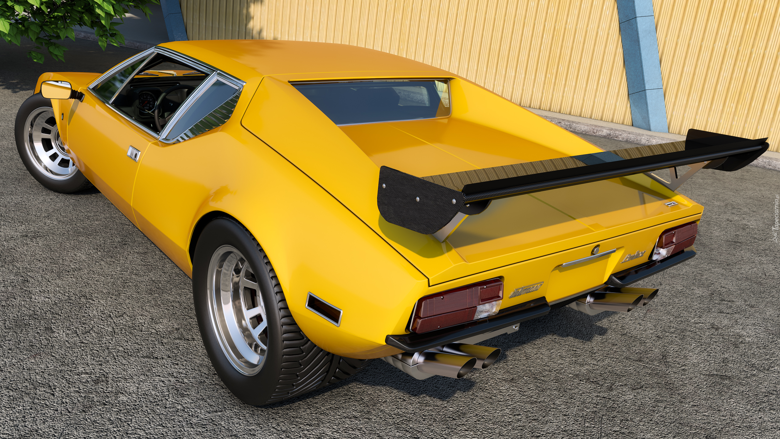 Żółty, De Tomaso Pantera, 1971, Zabytkowy