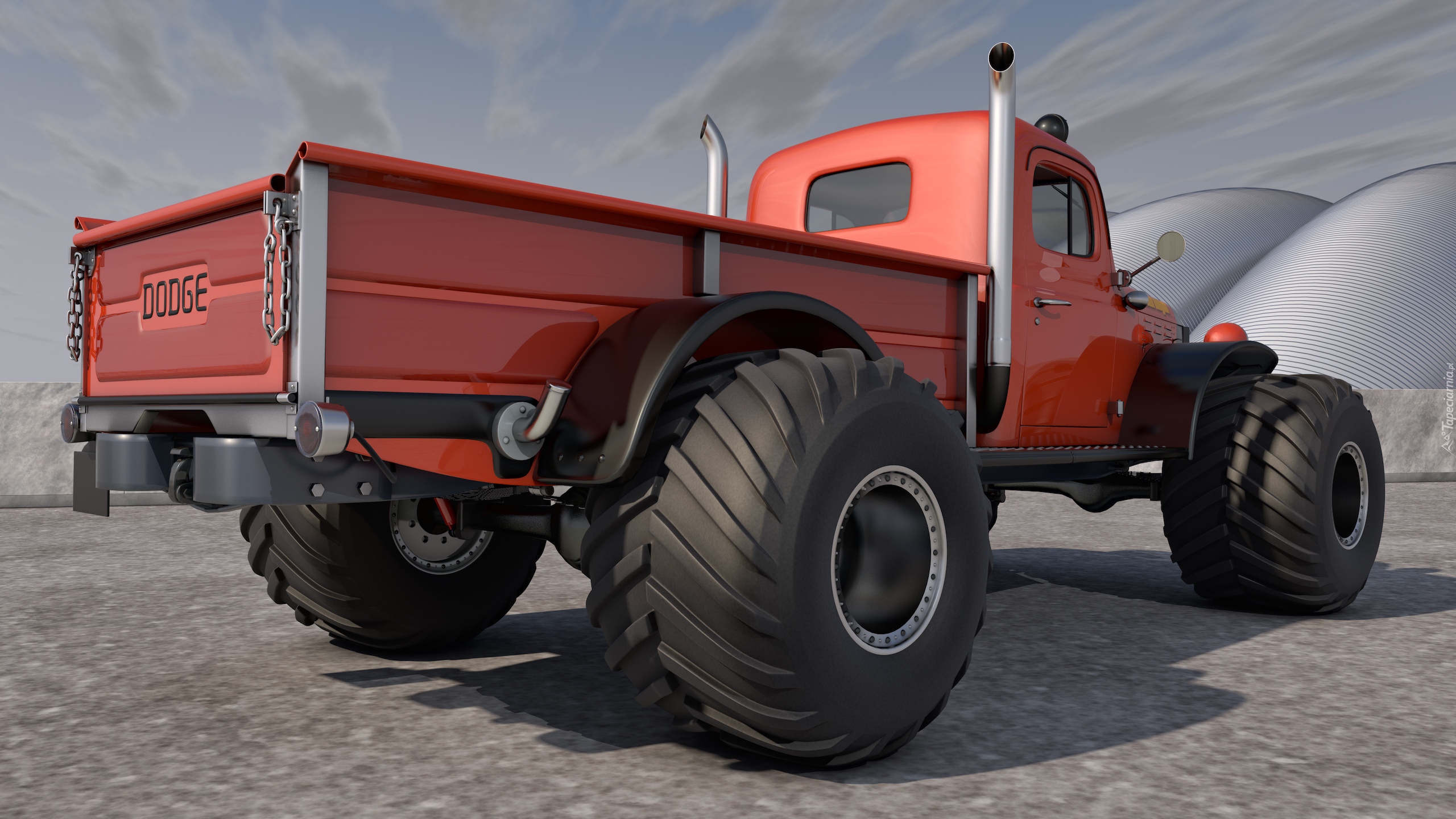 Dodge Power Wagon, 1946, Zabytkowy, 3D