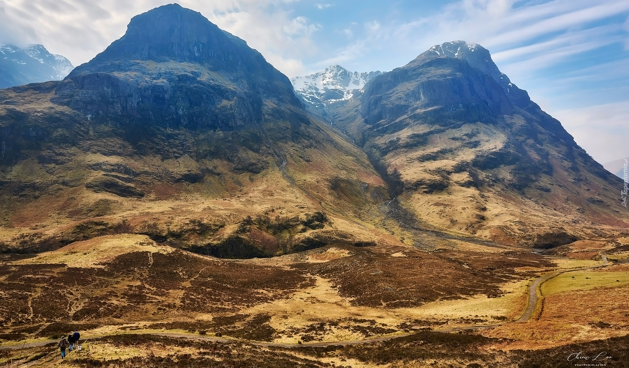 Góry, Dolina, Glencoe, Szkocja