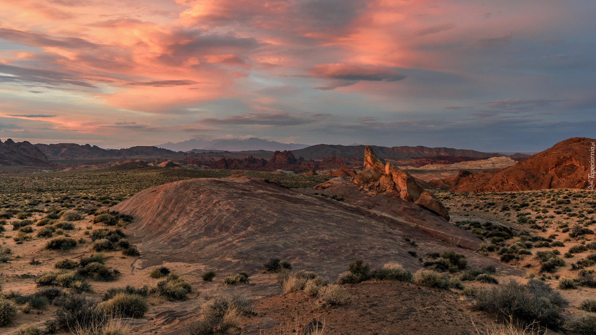 Skały, Park stanowy Valley of Fire, Dolina Ognia, Nevada, Stany Zjednoczone