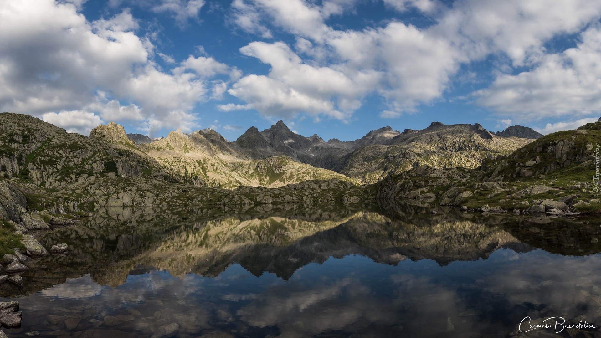 Góry, Dolomity Brenty, Jezioro, Odbicie, Włochy