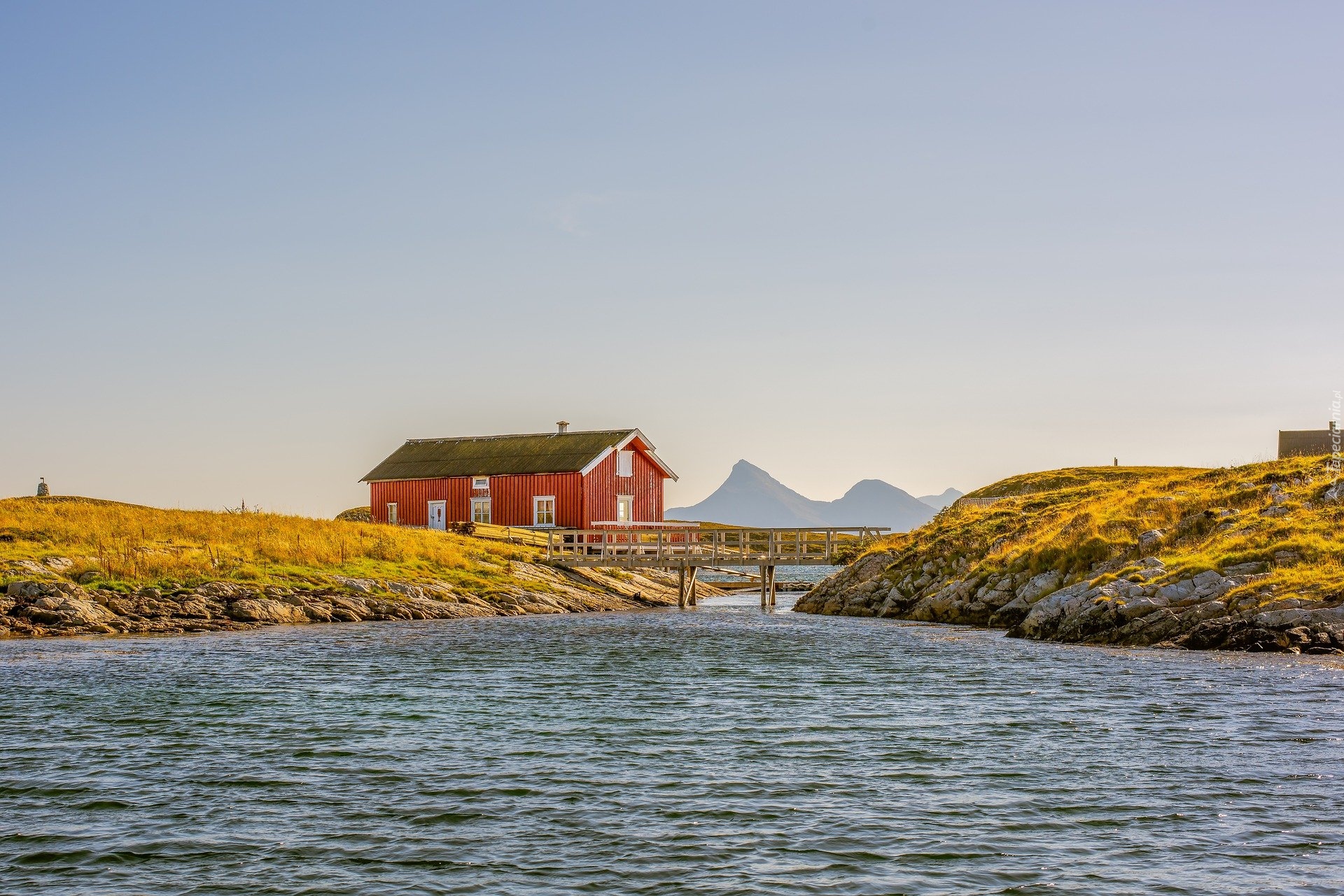 Dom, Most, Morze, Lofoty, Helgeland, Norwegia