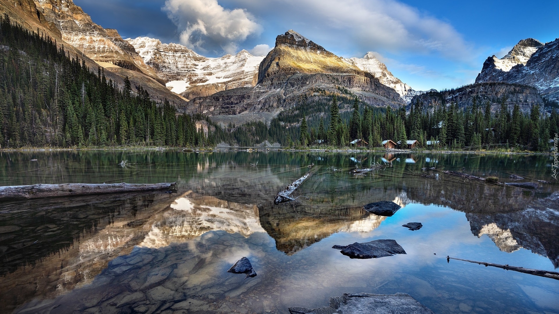 Góry, Canadian Rockies, Jezioro OHara, Park Narodowy Yoho, Prowincja Kolumbia Brytyjska, Kanada