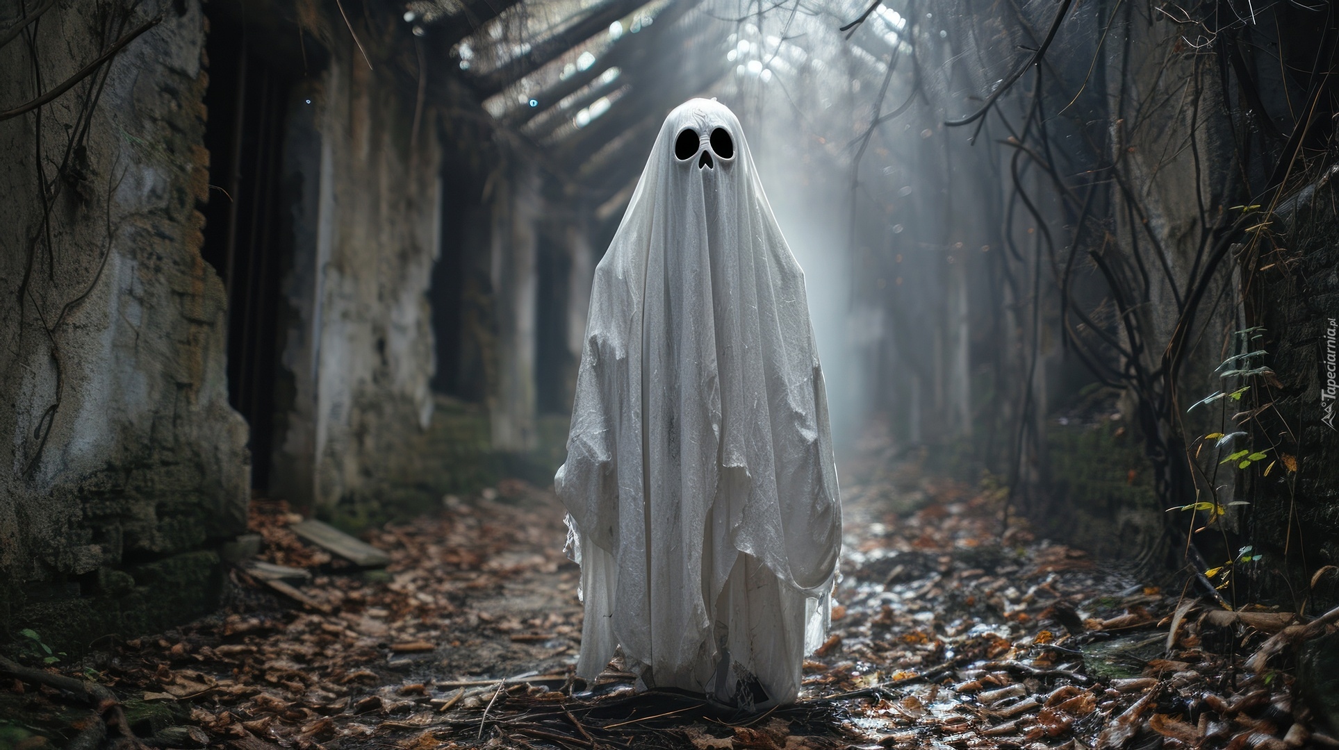 Halloween, Duch, Kostium, Grafika AI