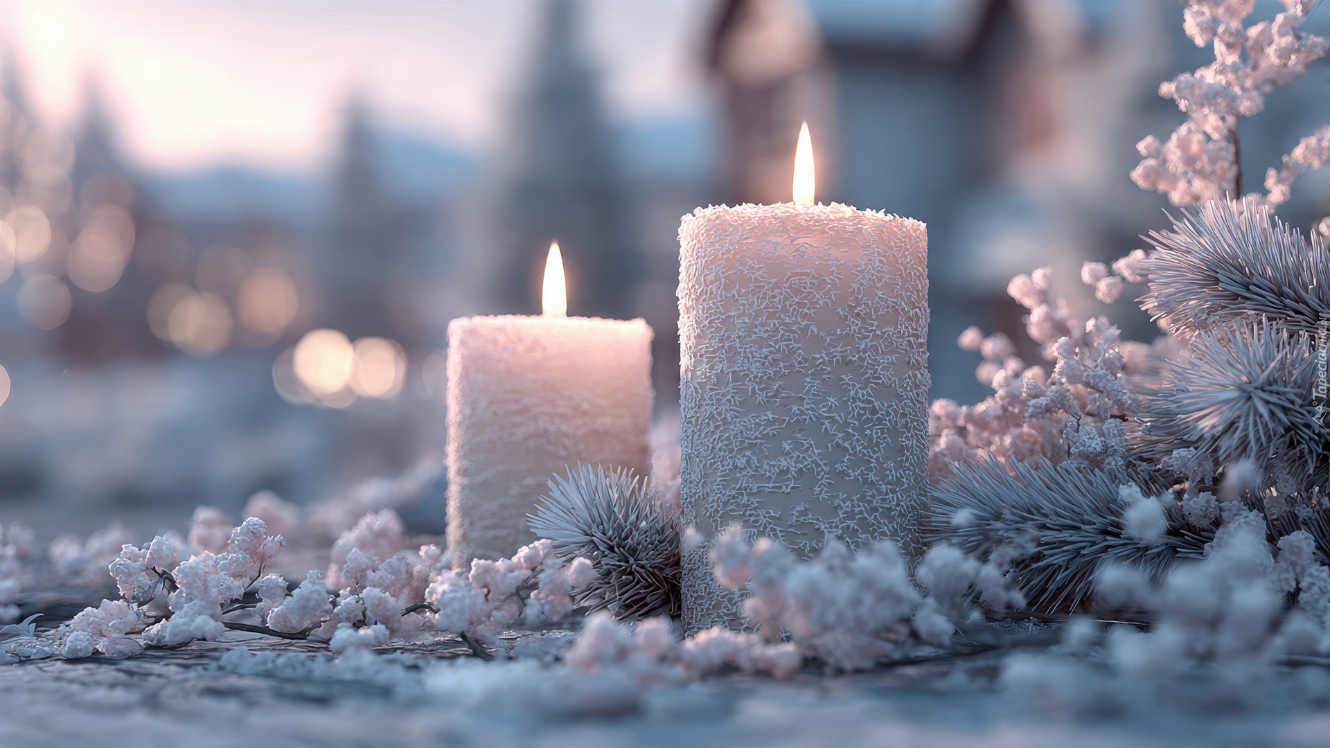 Dwie, Świece, Grafika AI