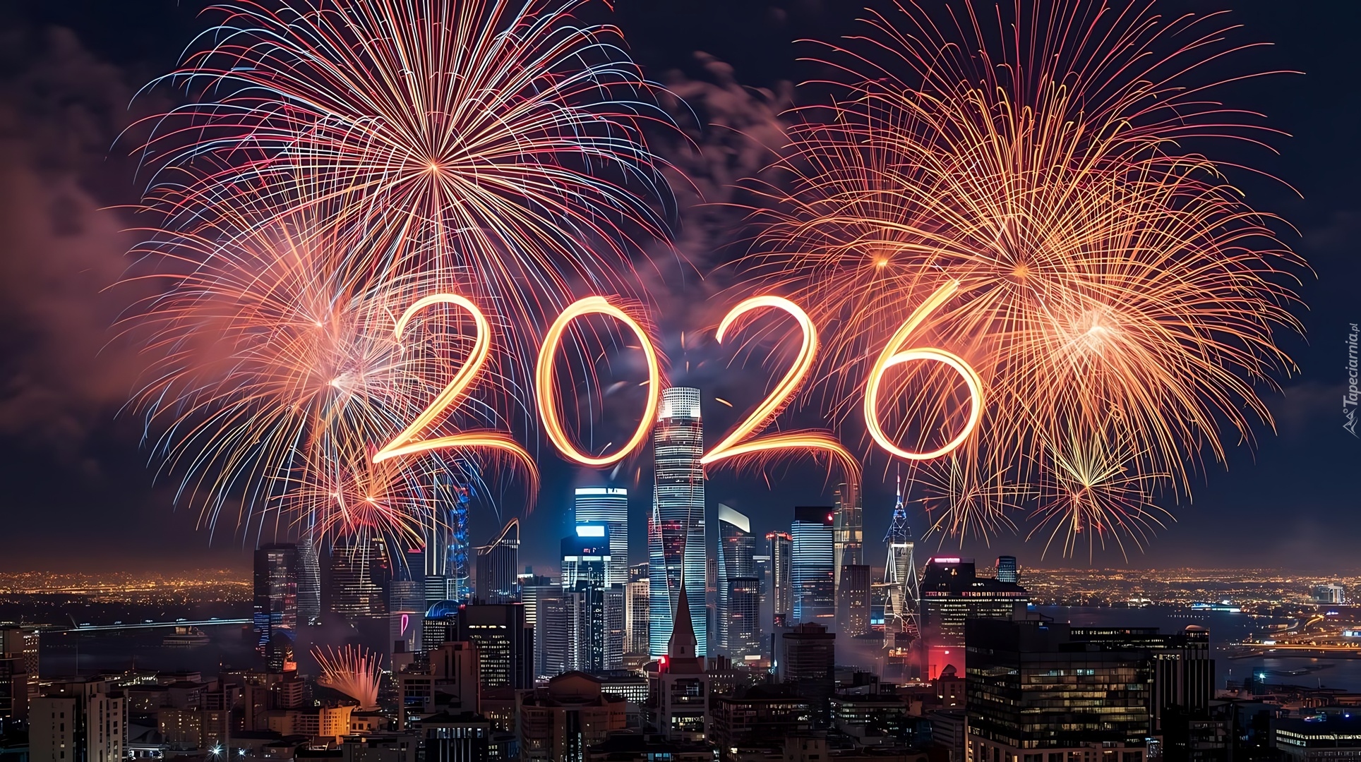 Nowy Rok, 2026, Fajerwerki, Grafika AI