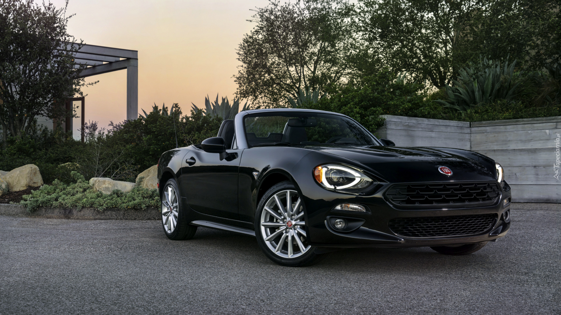 Czarny, Fiat 124 Spider