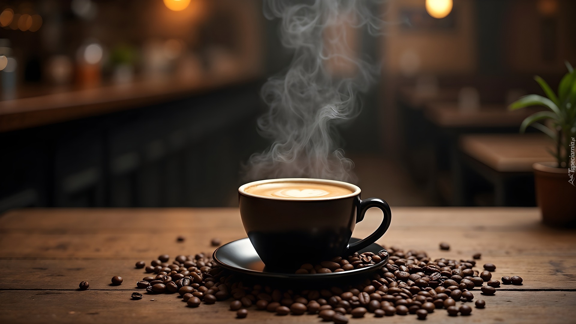 Kawa, Filiżanka, Spodek, Ziarna