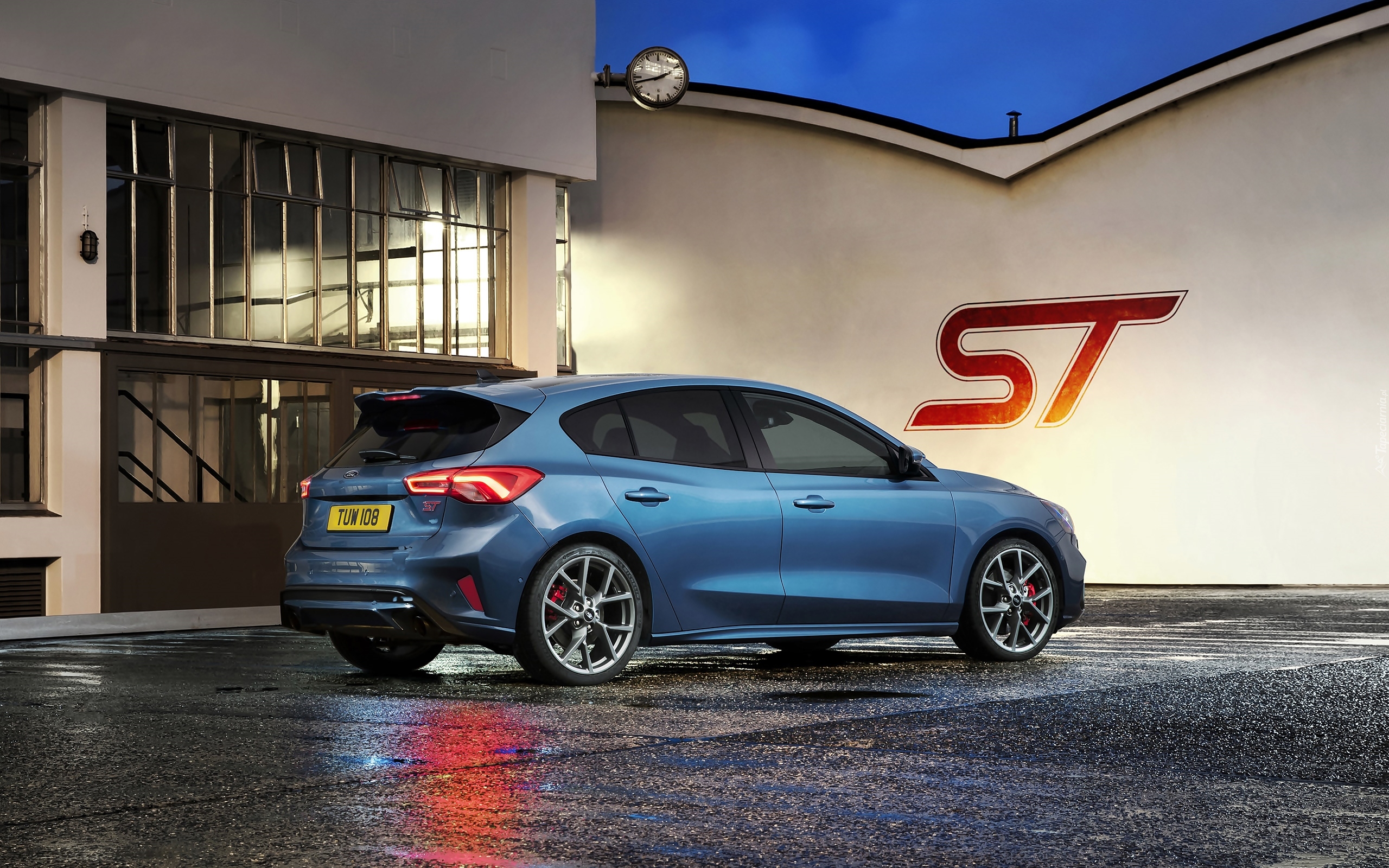 Niebieski, Ford Focus ST, Hatchback, 2019