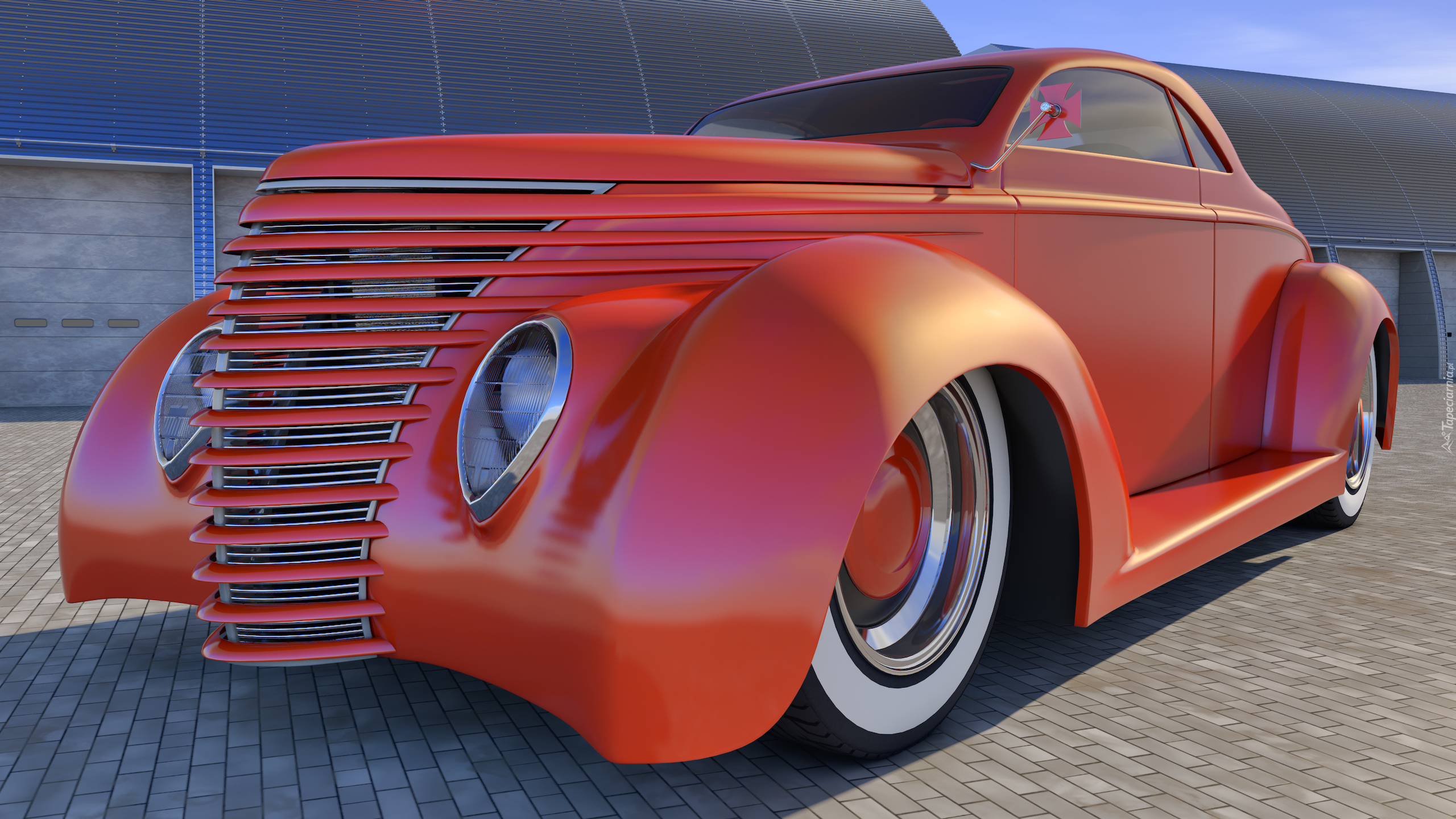 Ford Street Rod, 1938, Zabytkowy, 3D