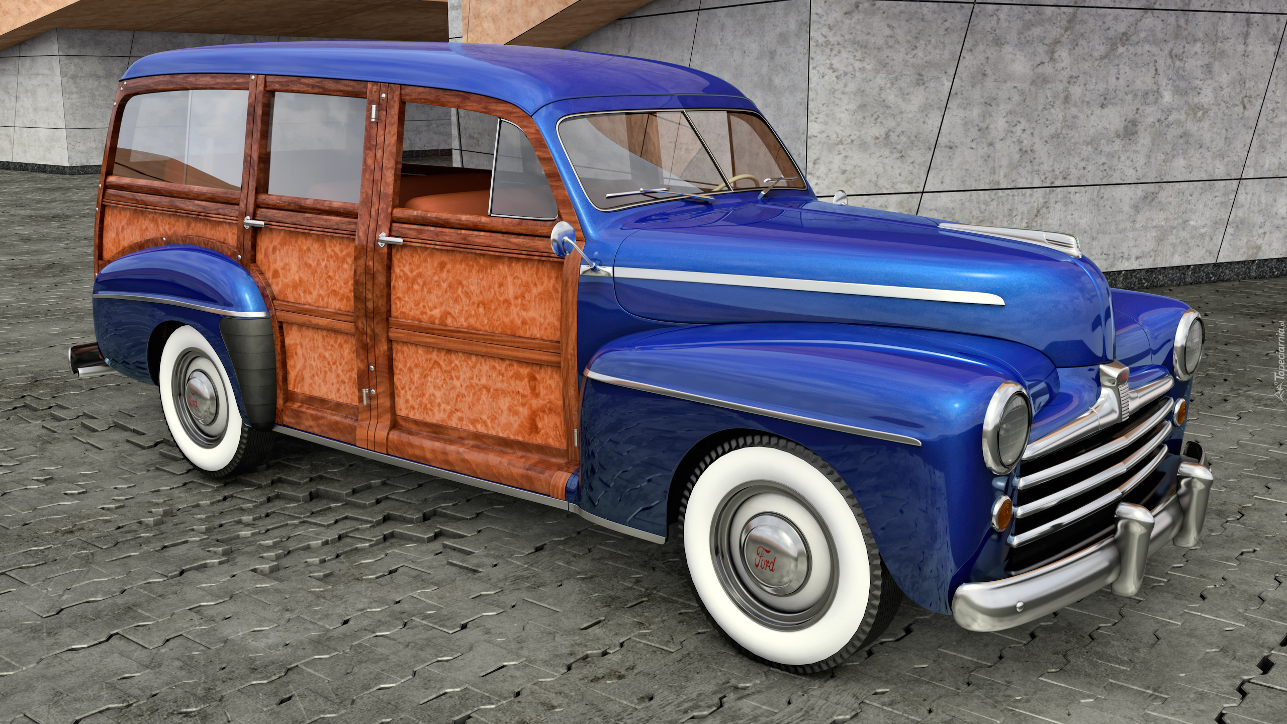 Zabytkowy, Ford Woody Station Wagon, 1948