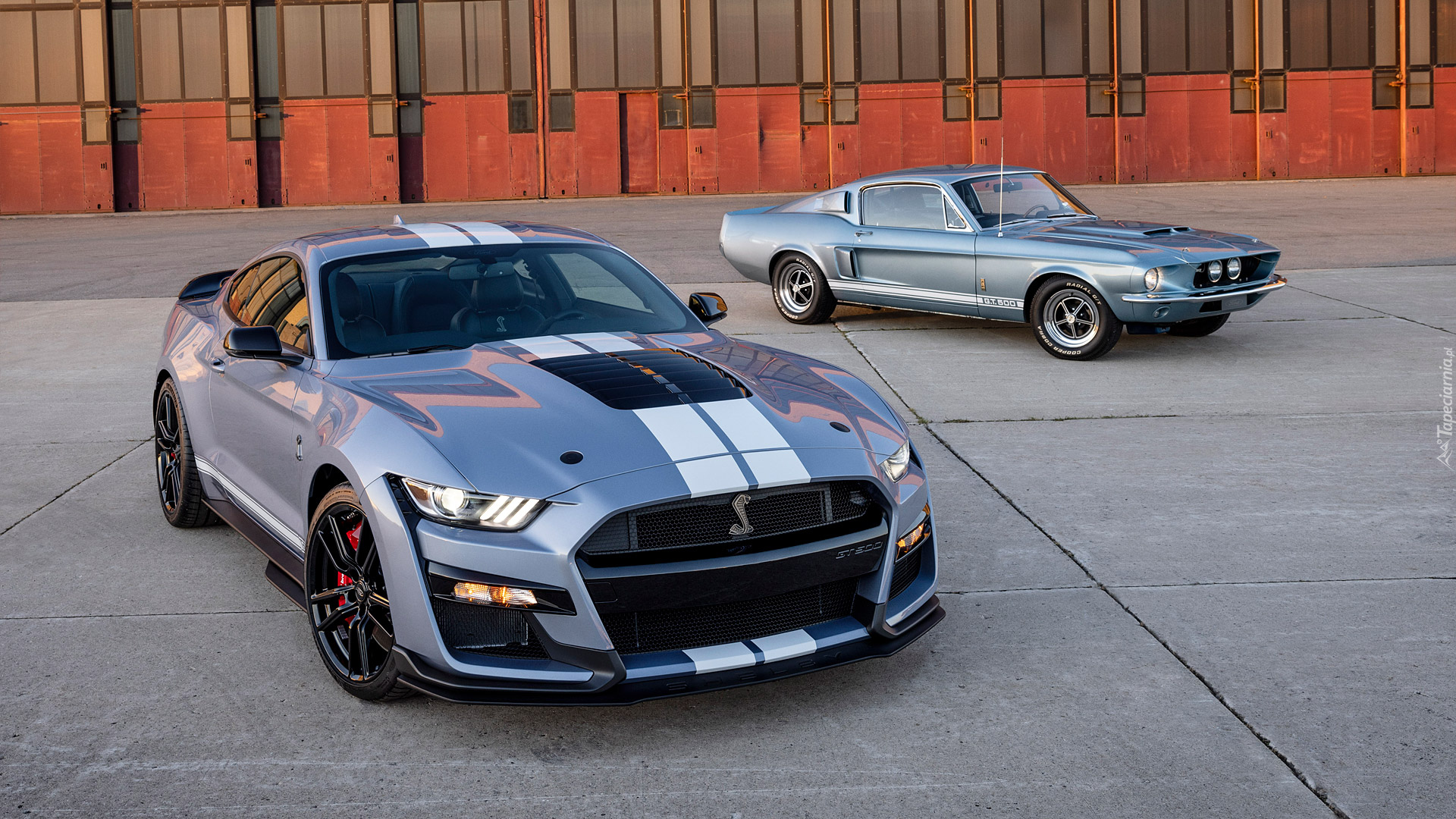 Edycja Tapety: Fordy Mustangi Shelby GT500 rocznik 2021 i 1967