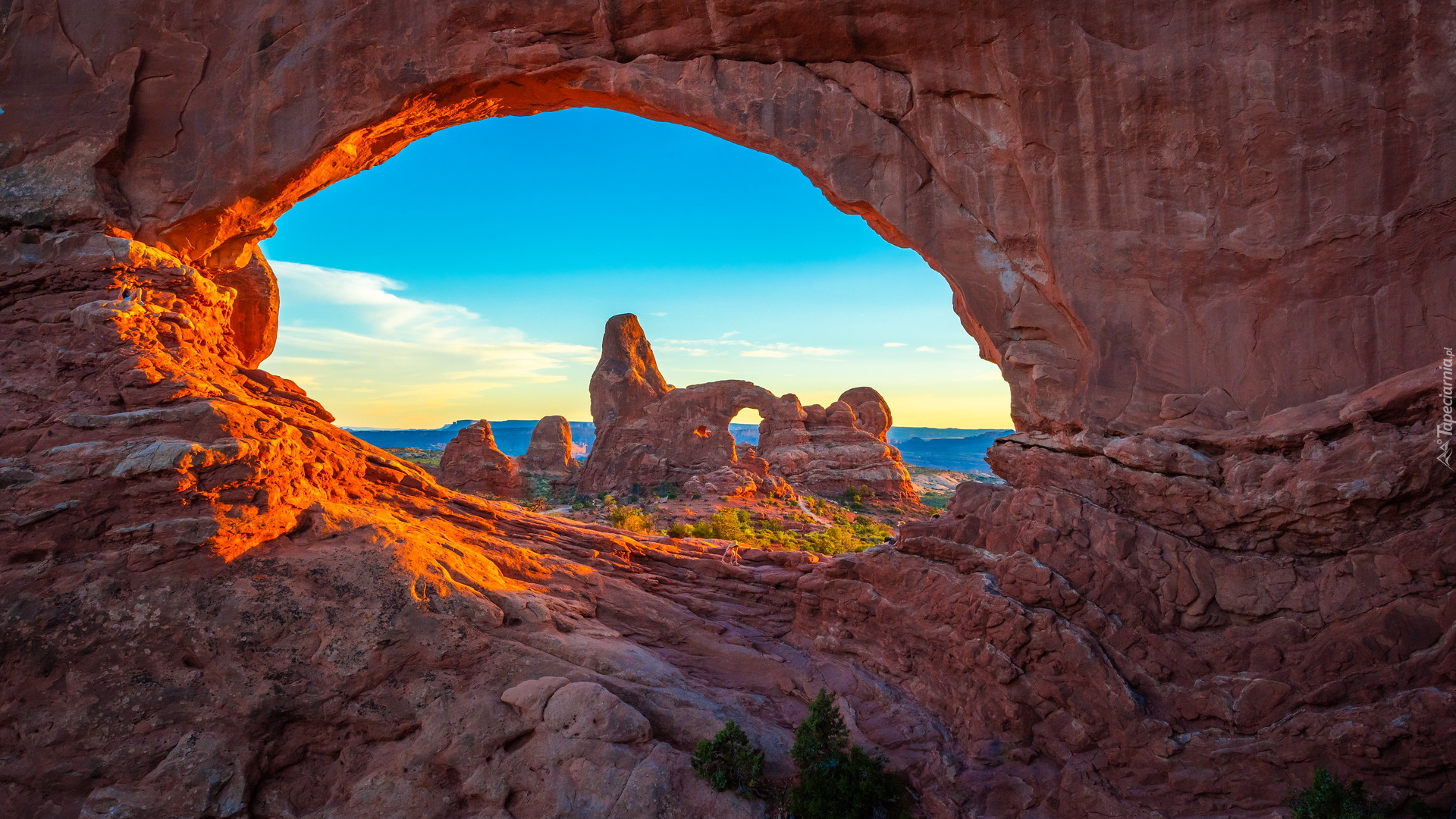 Skały, Park Narodowy Arches, Formacje skalne, Stan Utah, Stany Zjednoczone
