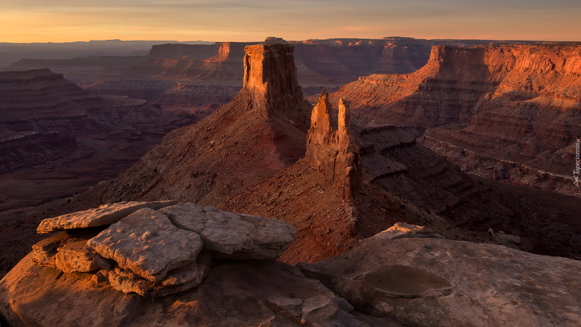 Park Narodowy Canyonlands, Formacje, Skały, Kanion, Stan Utah, Stany Zjednoczone