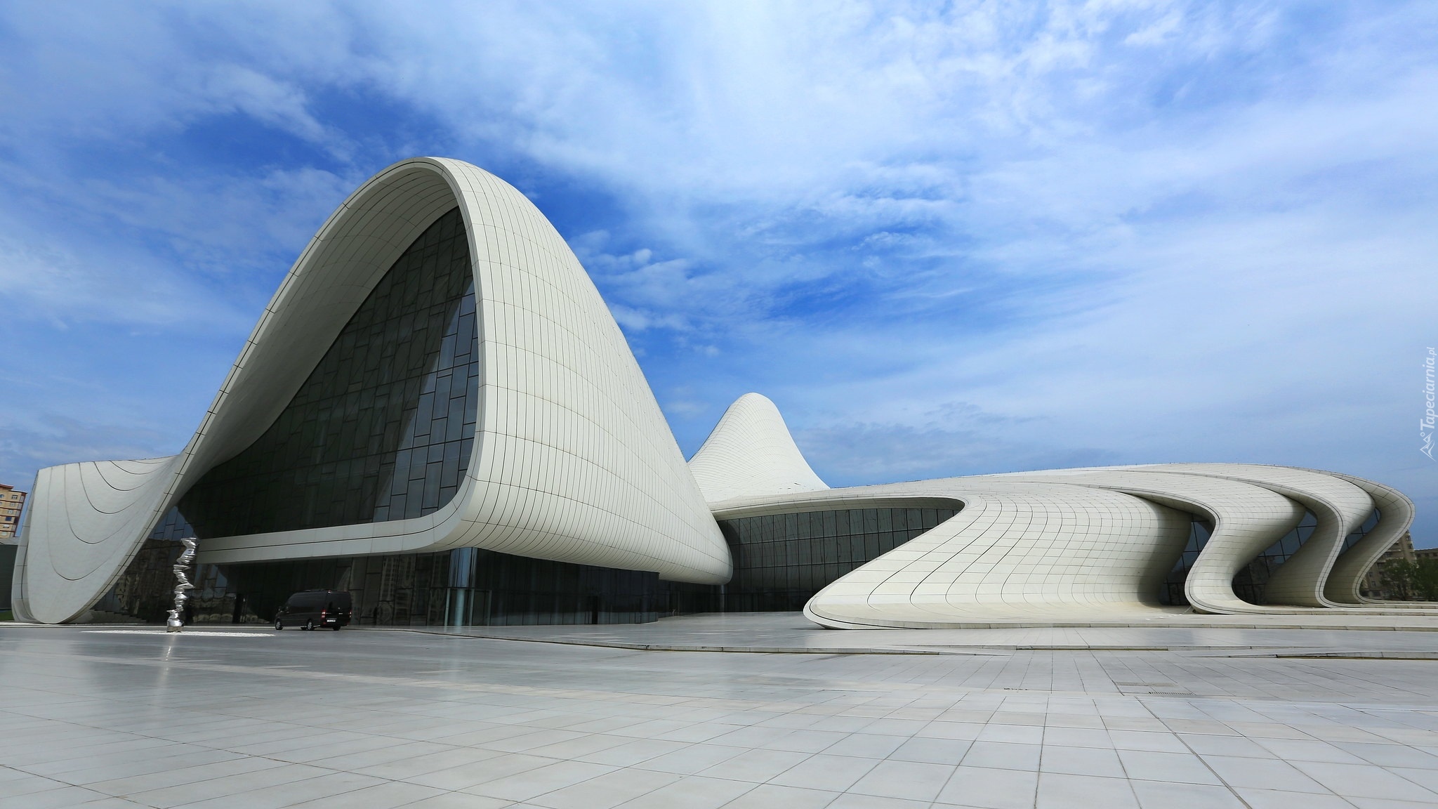 Heydar Aliyev Center, Galeria sztuki, Muzeum Hejdara Alijewa, Baku, Azerbejdżan