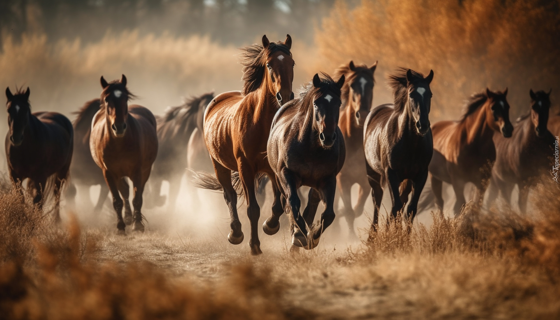 Konie, Galop, Kurz, AI