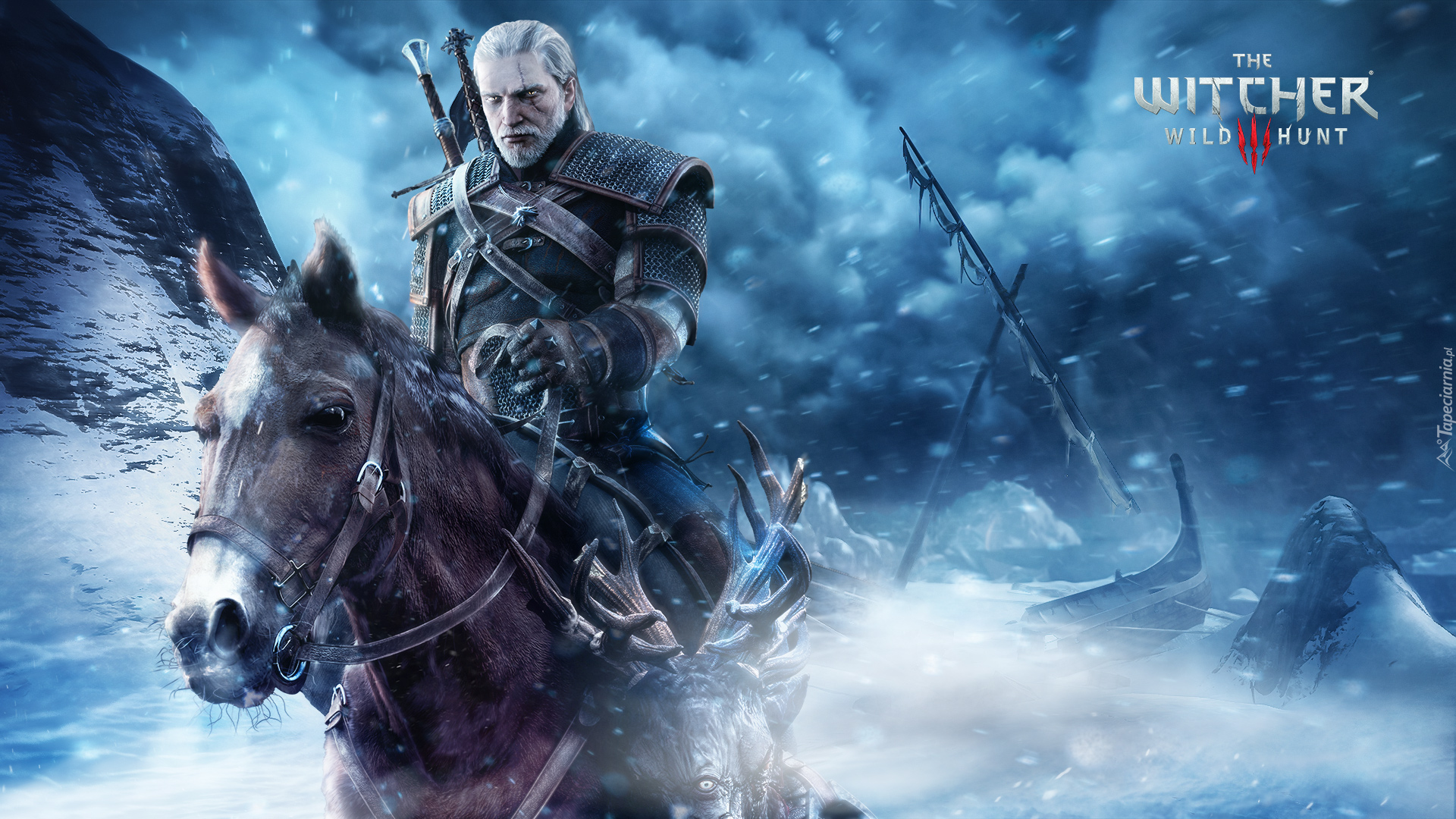 Gra, The Witcher 3 Wild Hunt, Wiedźmin 3 Dziki Gon, Geralt, Koń