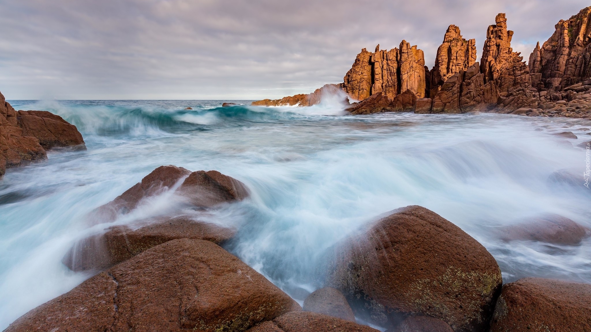 Morze, Skały, Kamienie, Głazy, Australia