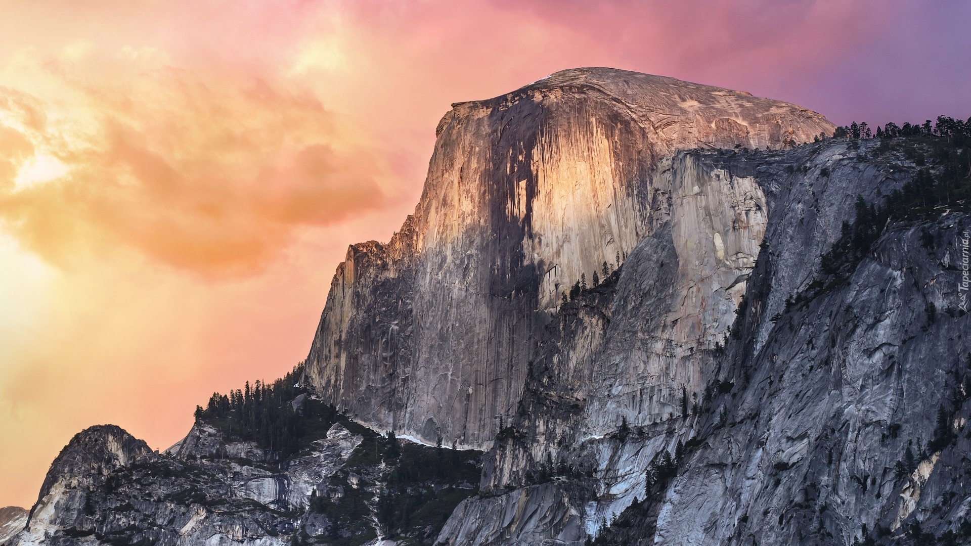Stany Zjednoczone, Stan Kalifornia, Park Narodowy Yosemite, Góry, Góra Half Dome