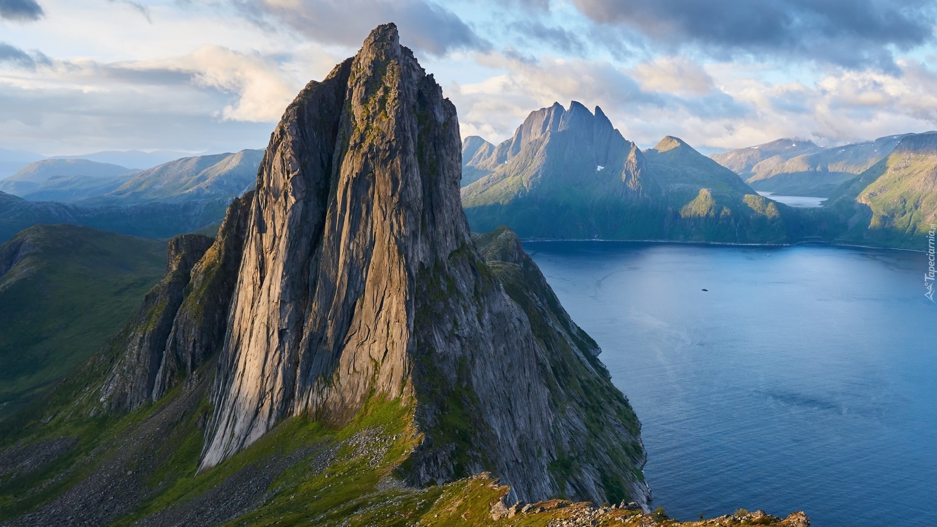 Skały, Wyspa Senja, Morze, Góry, Góra Segla, Wyspa Senja, Norwegia