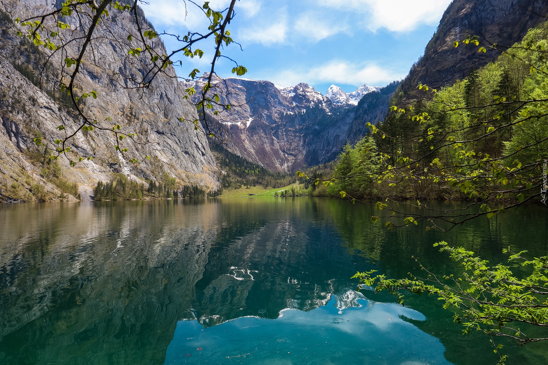 Niemcy, Bawaria, Jezioro Obersee, Góry