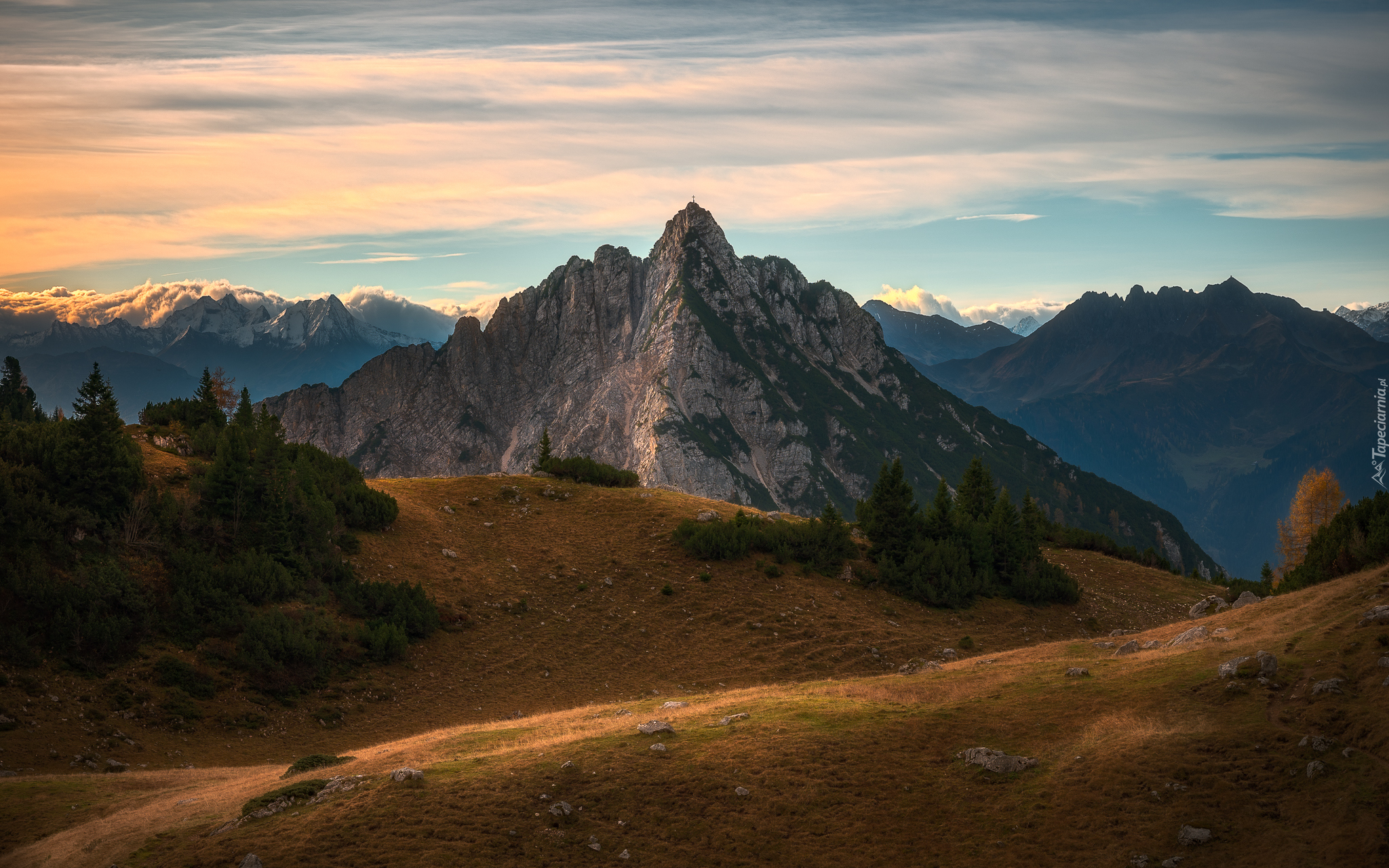 Góry, Alpy, Tyrol, Austria