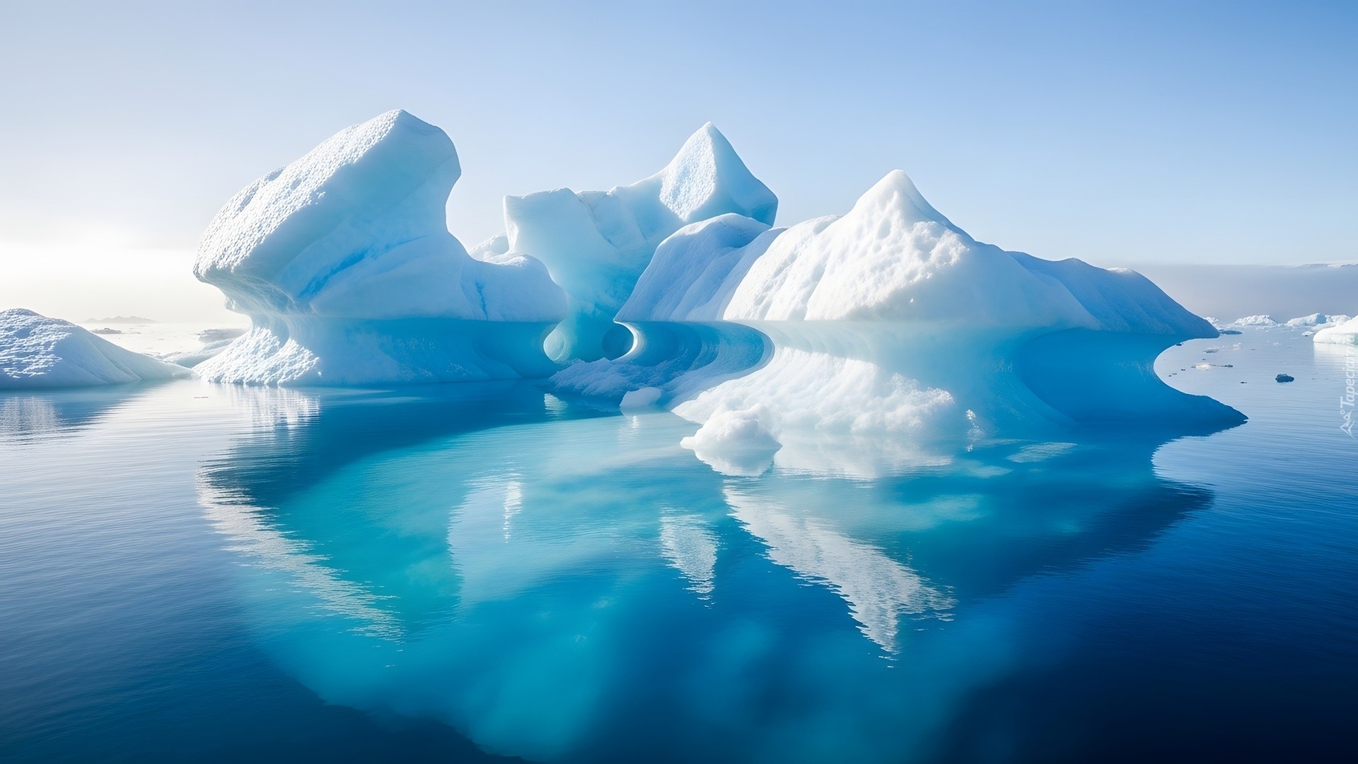 Morze, Góry lodowe, Odbicie