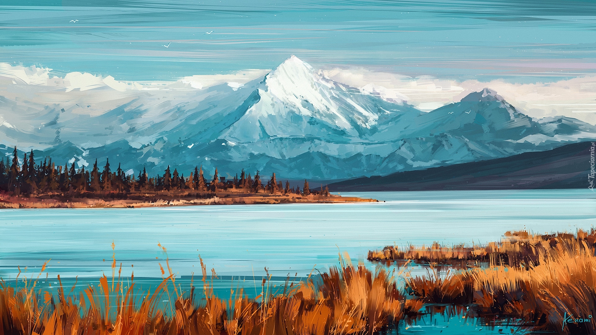 Paintography, Góry, Jezioro