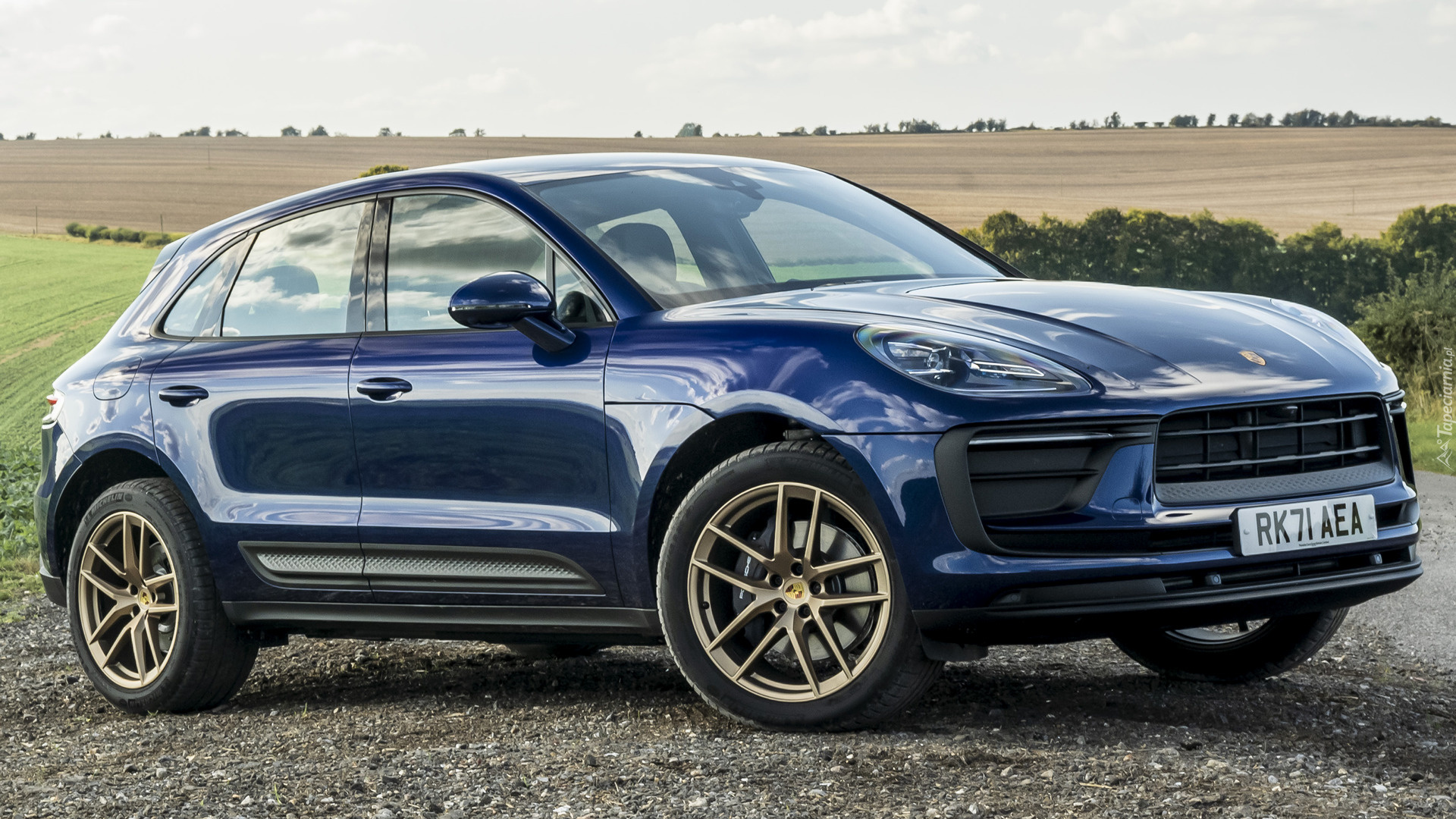 Granatowe, Porsche Macan, 2021