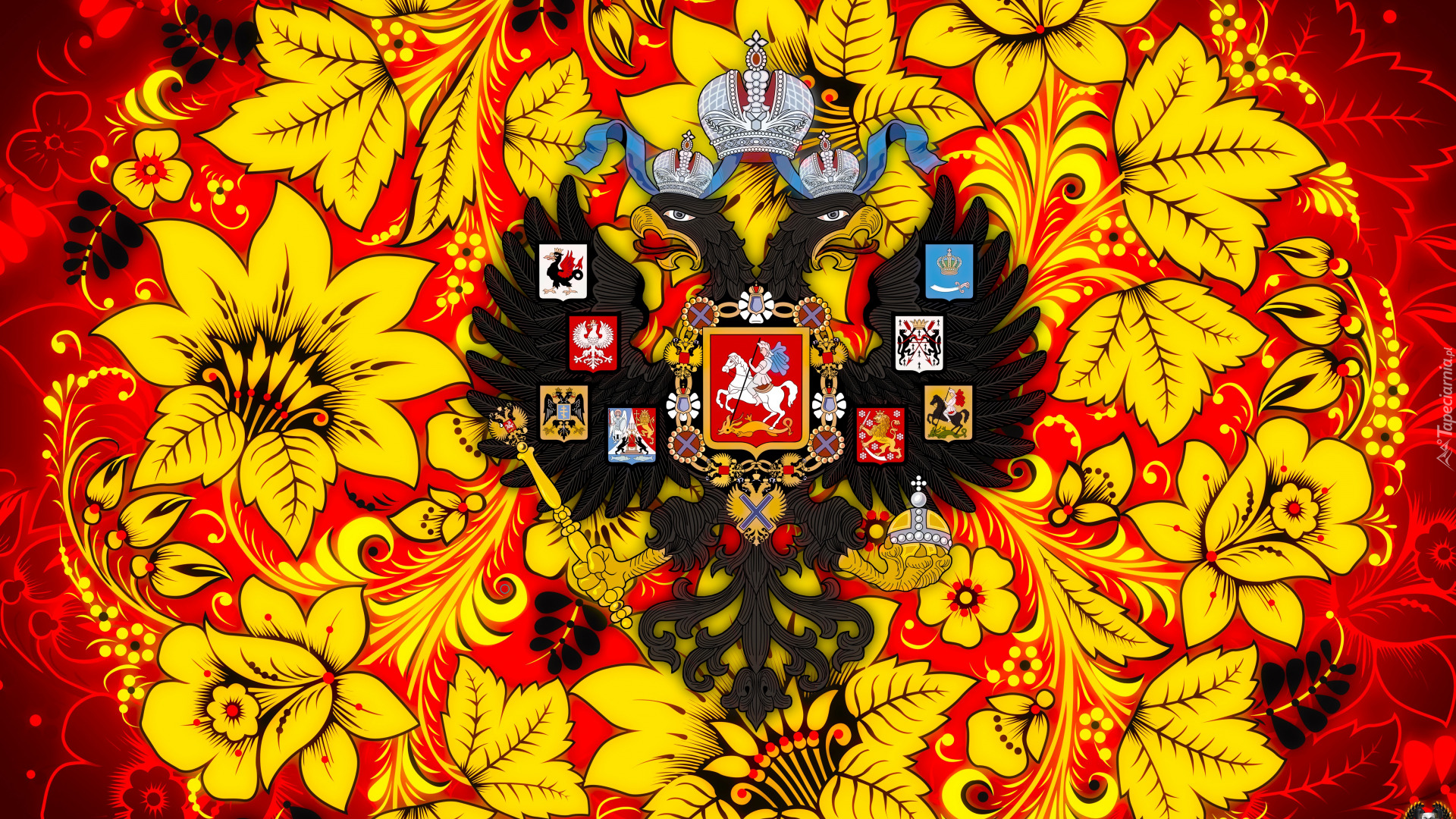 Malarstwo, Khokhloma, Sztuka, Herb, Cesarstwa Rosyjskiego